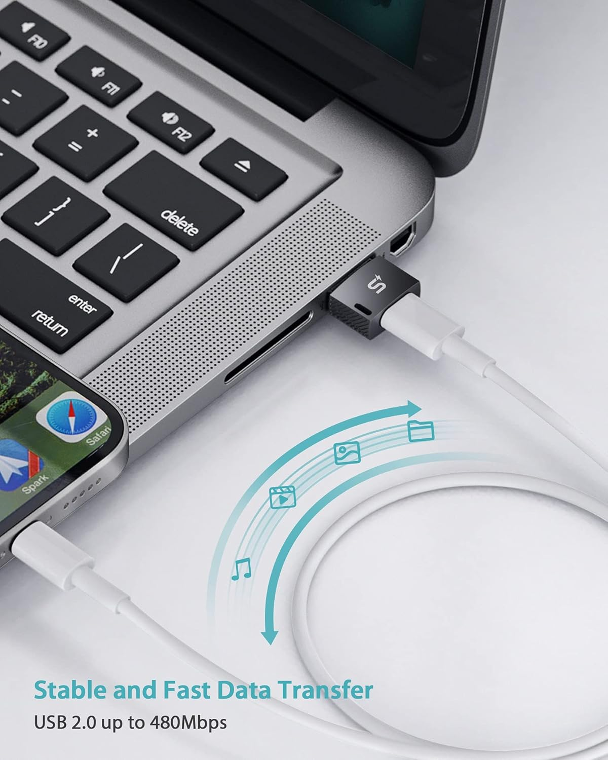 Stouchi USB C Female to USB Male Adapter, Type C to USB Charger Cable Adapter for Iphone 15 14 13 Pro Max,Airpods, Ipad,Samsung Galaxy Note 20 S24 S23 S22 Tab S9,Google Pixel 8 Pro Oneplus 12 image number 4