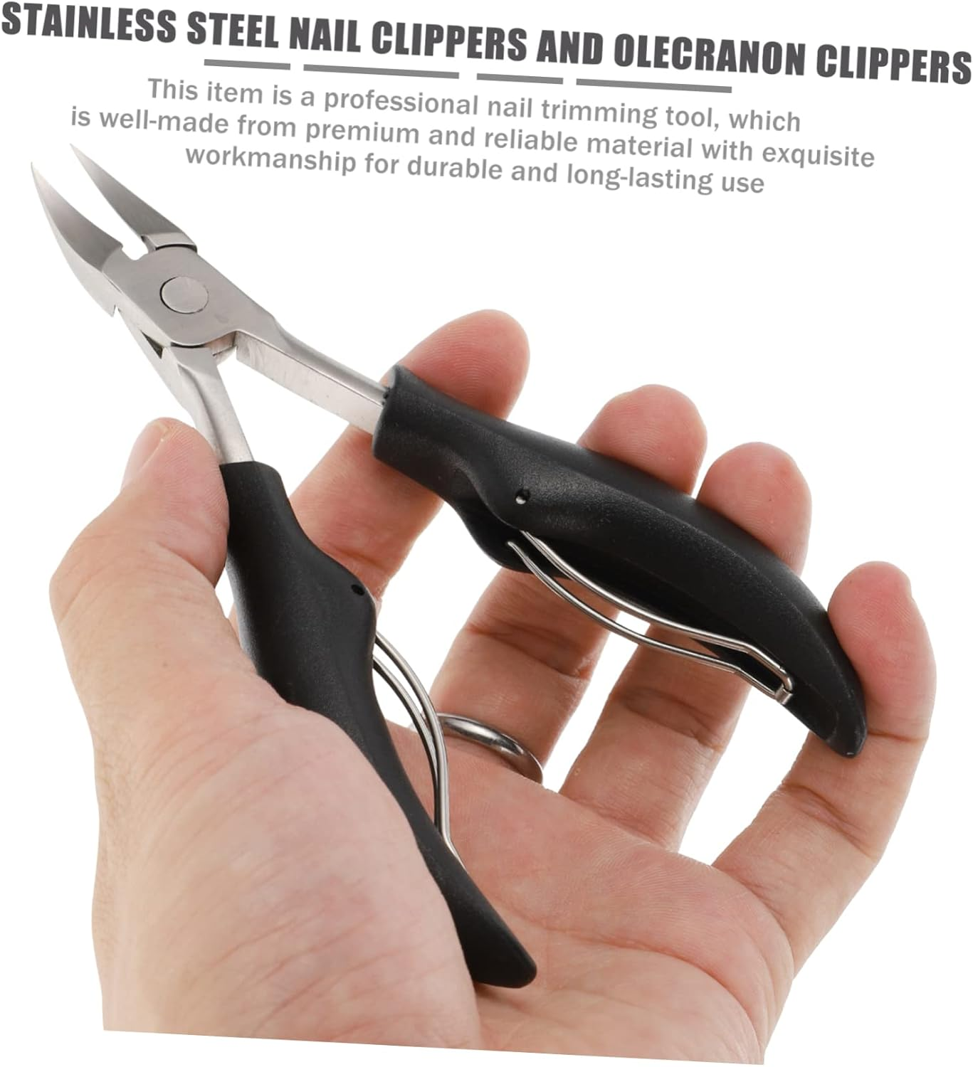 FRCOLOR Practical Nail Clipper Handle High Toughness Nail Trimmer for Family Use image number 4