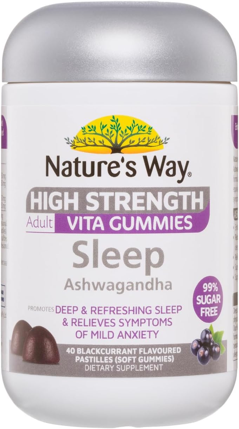 Nature'S Way High Strength Adult Sleep Ashwagandha Sugar Free Vita Gummies 40 Pastilles image number 5
