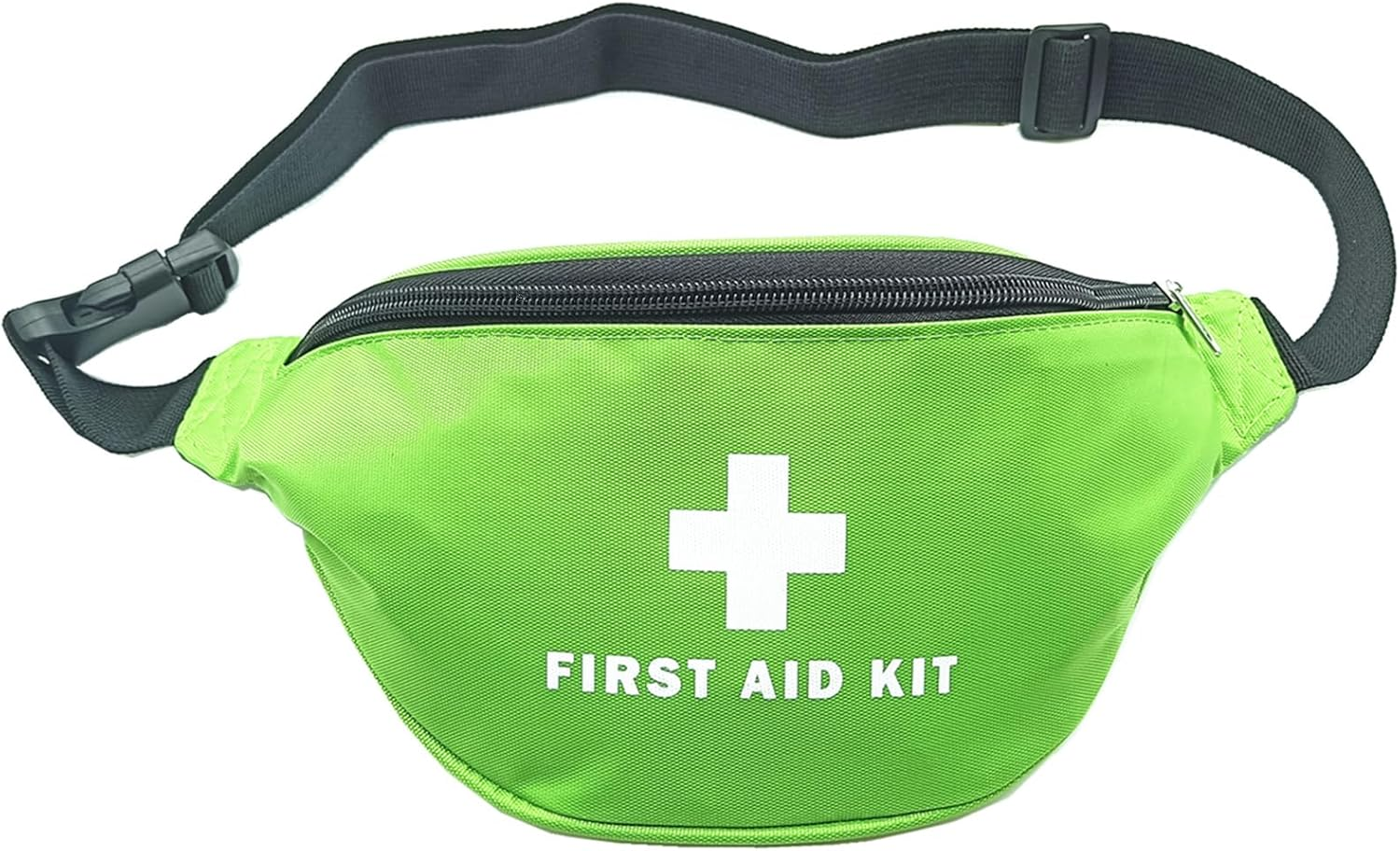 First Aid Fanny Pack First Aid Bag Red Travel Rescue Pouch Empty First Responder Storage Compact Survival Medicine Bag Pocket Container for Car Home Outdoors (Red)