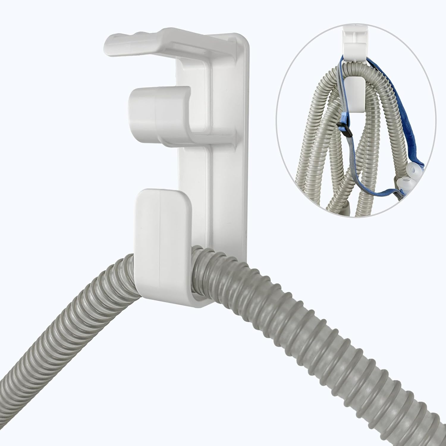 CPAP Hose Hanger for Bed with Mask Headgear Holder Cpap/Bipap Tube Supplies Organizers Prevent Tangling Minimize Leaks Universal Fit for Resmed/Philips Respironics and More image number 4