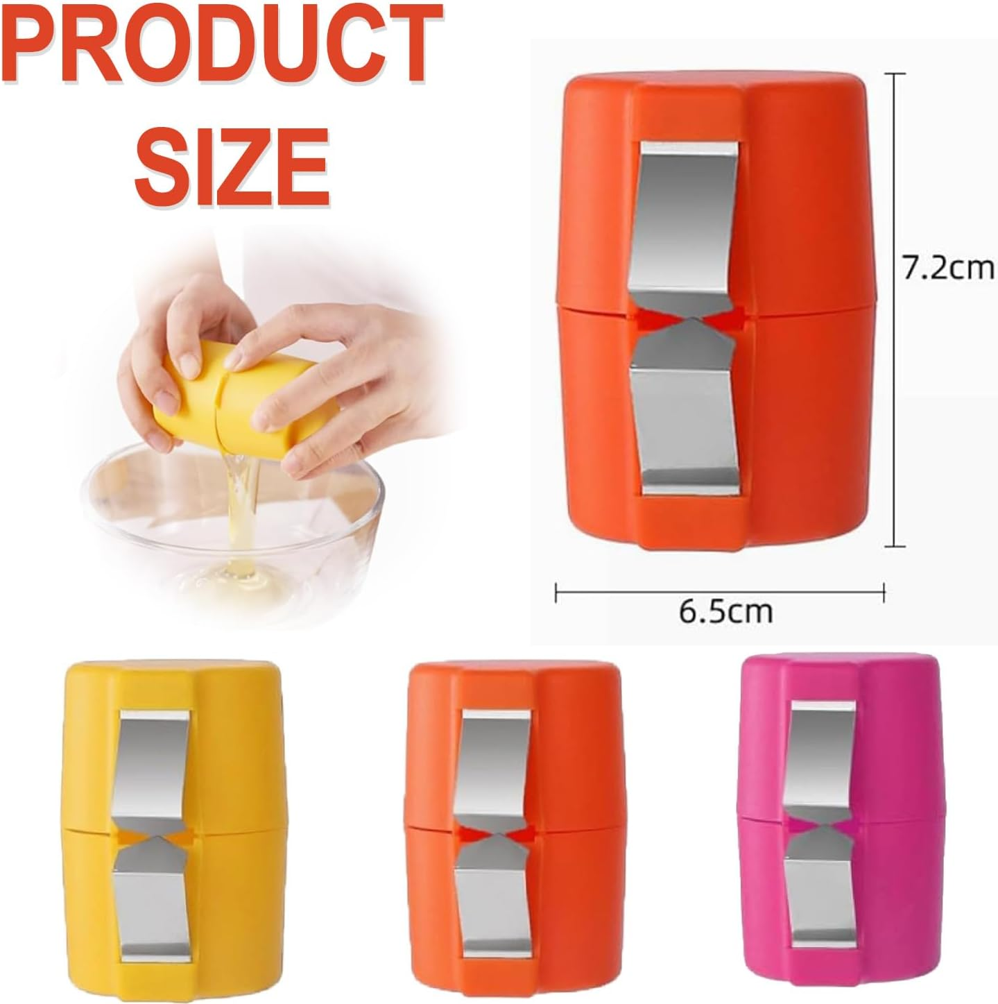 3 Pcs Egg Shell Opener Egg Separator for Raw Eggs Stainless Steel Egg Cutter Egg Cracker Tool with Box for Home Kitchen Use Kitchen Baking Tools for Cooking Camping Kitchen Gadgets image number 1