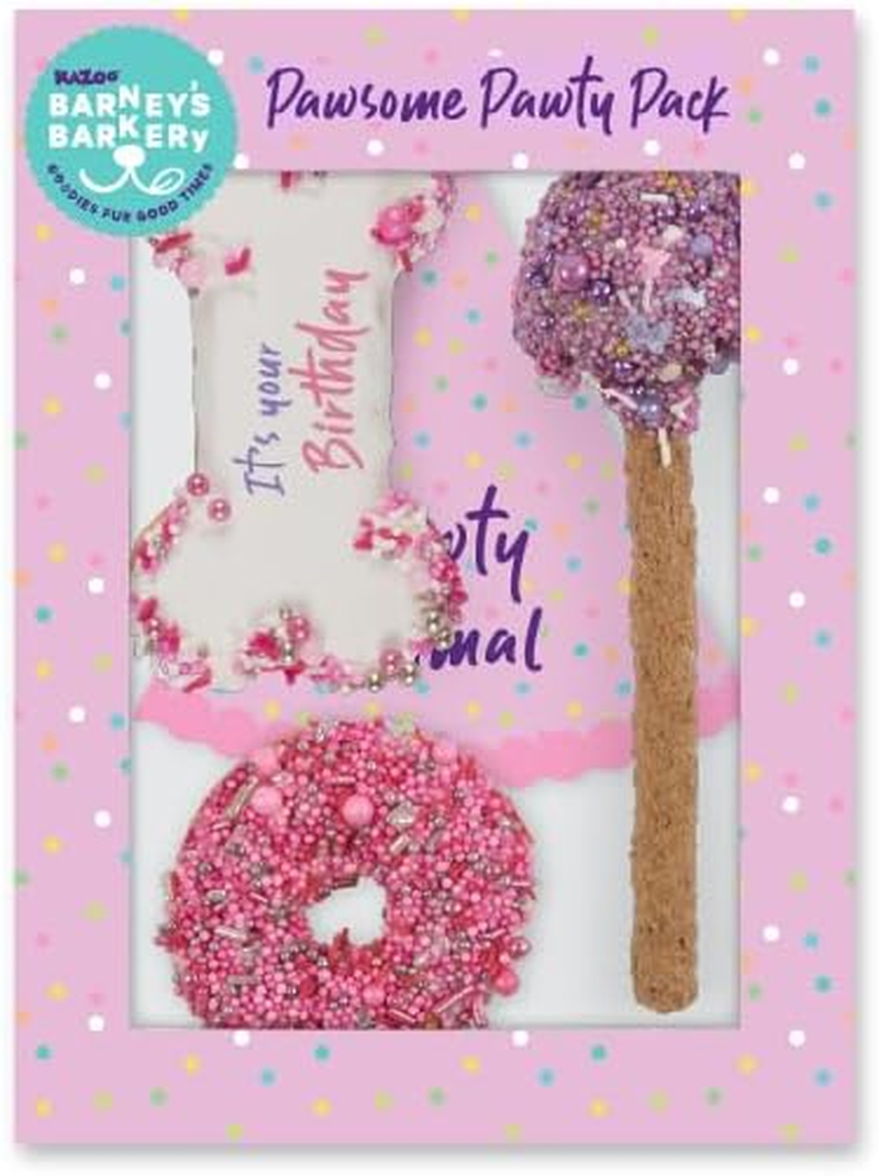 Dog Birthday Treats Party Pack - Pink