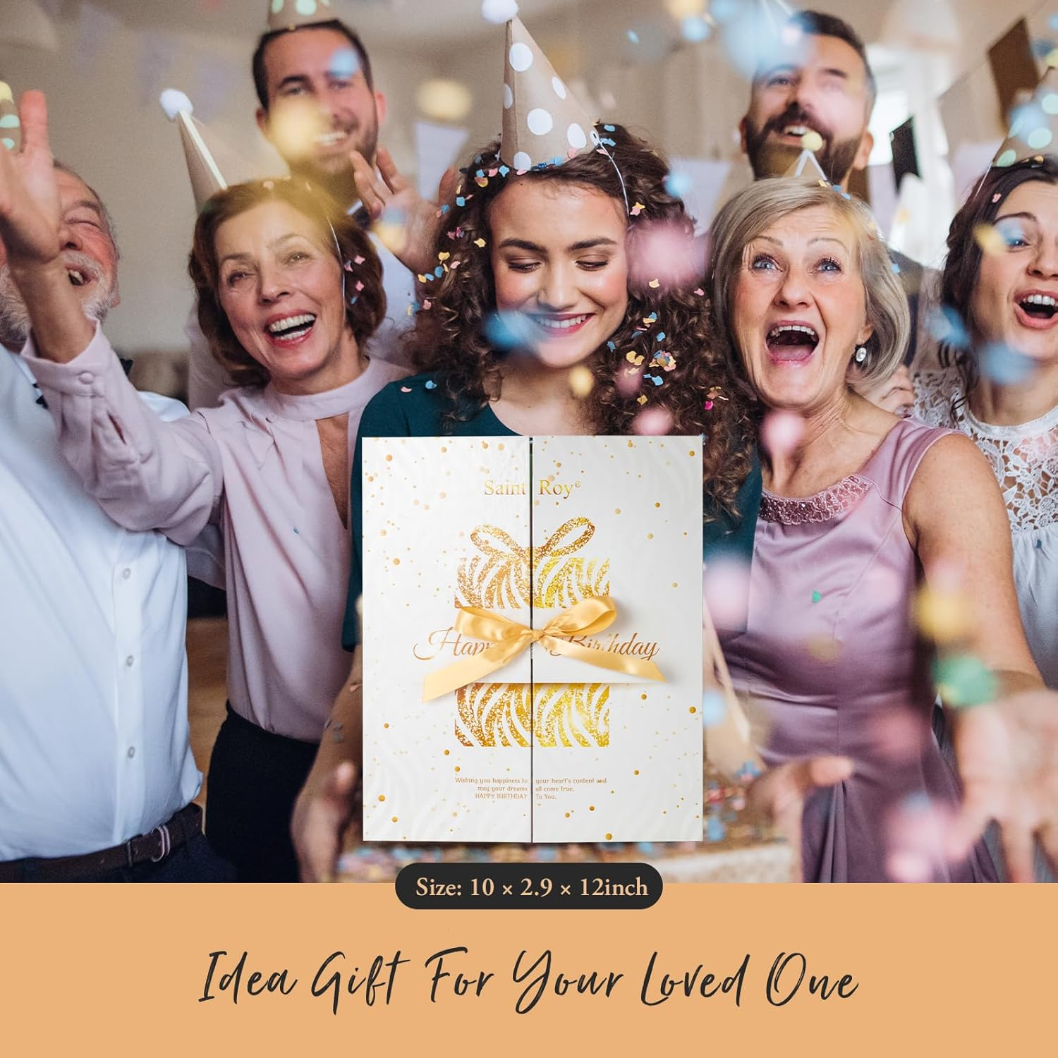 Birthday Gifts for Women，Happy Birthday Surprise Box, 15Pcs Luxury Spa Gifts for Her, Gift Box for Teen Girls Unique with Hand Cream, Diy Nails Set, Skin Care Gift Sets for Women, Mom, Daughter image number 6