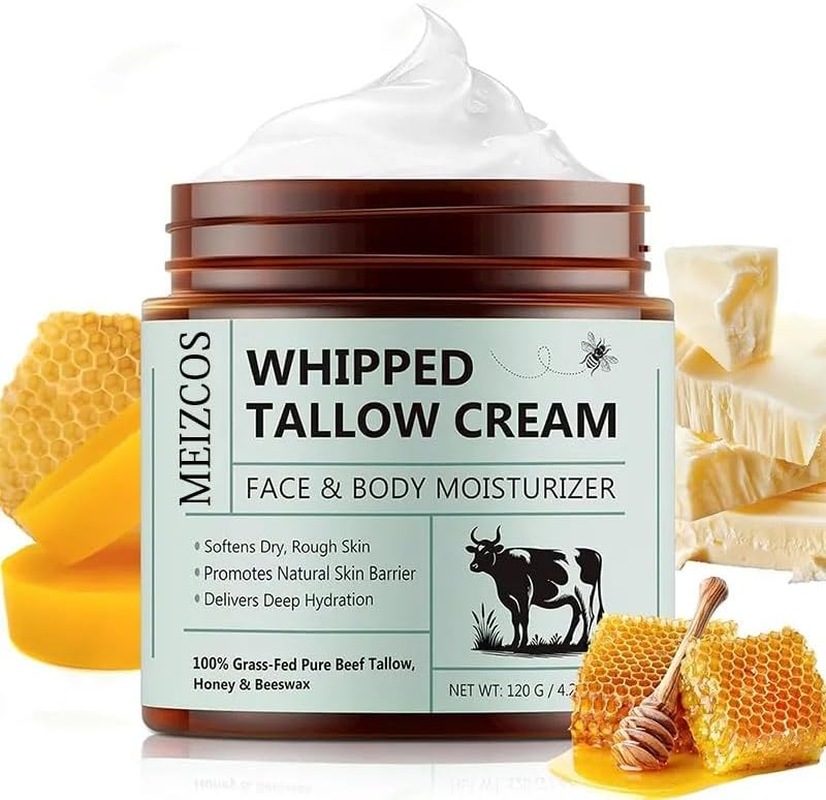 LH Grass-Fed Beef Tallow Balm &ndash; Organic Unscented Whipped Moisturizer with Honey for Face & Body, Fast Absorbing Tallow Skin Care for All Skin Types &ndash; 4.2 Oz image number 5