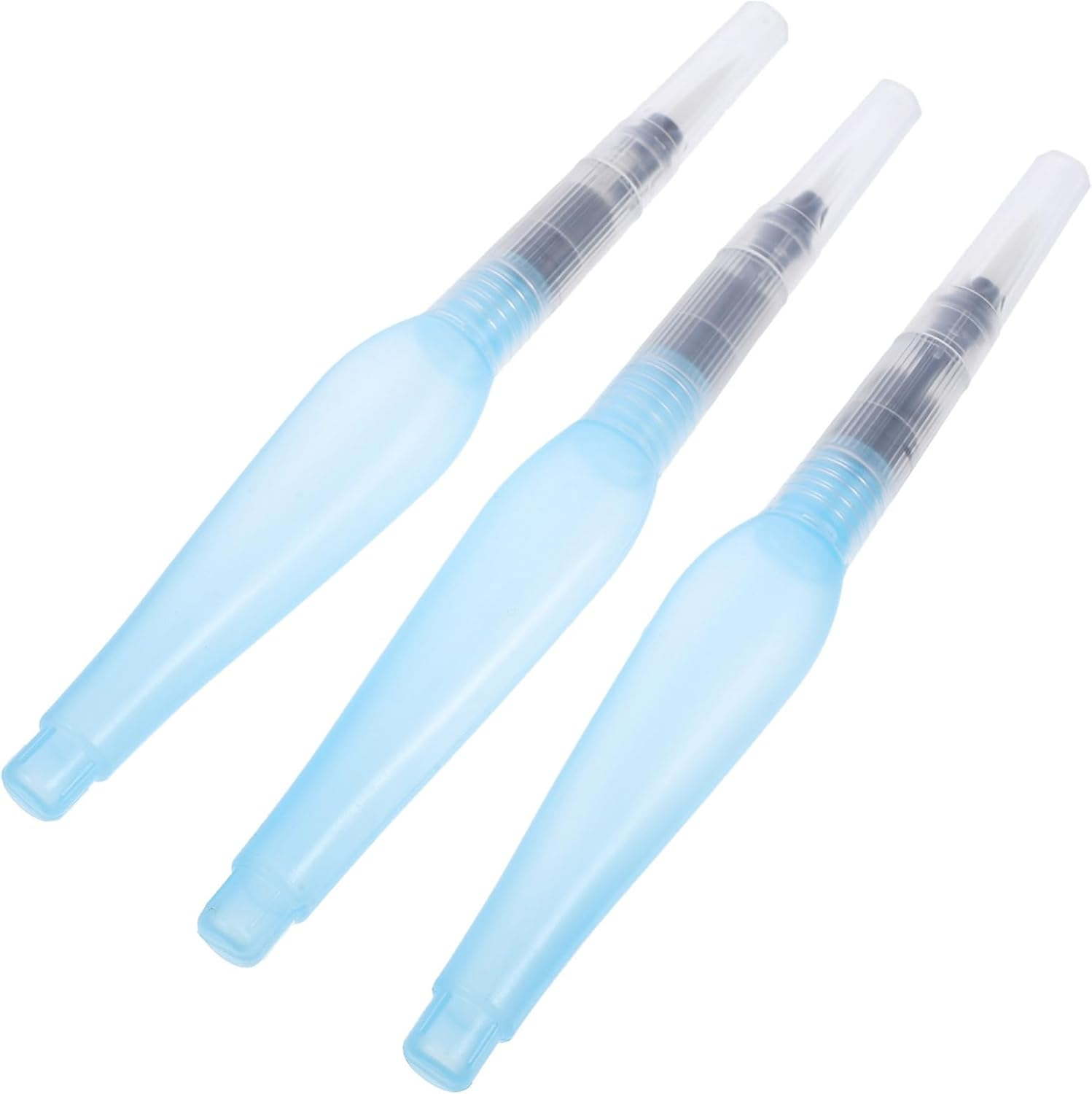 COHEALI 3Pcs Refillable Watercolor Pens Water Brush Pen Empty Watercolor Pen Water Painting Pen Watercolor Art Brush Fillable Paint Pen Water-Base Markers Paint Art Pens Nylon Wool White