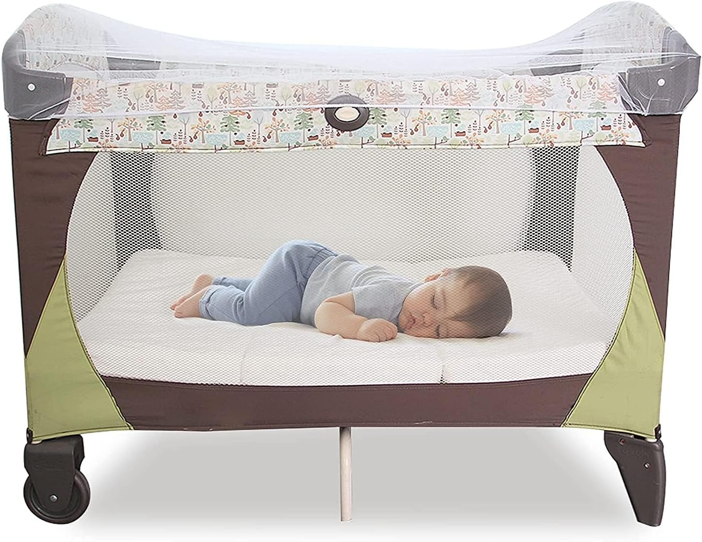 Baby Mosquito Net for Stroller, 1 Pack 150Cm Durable Baby Stroller Mosquito Net, Perfect Bug Net for Stroller, Bassinets, Cradles, Playard and Portable Mini Crib (White) image number 3