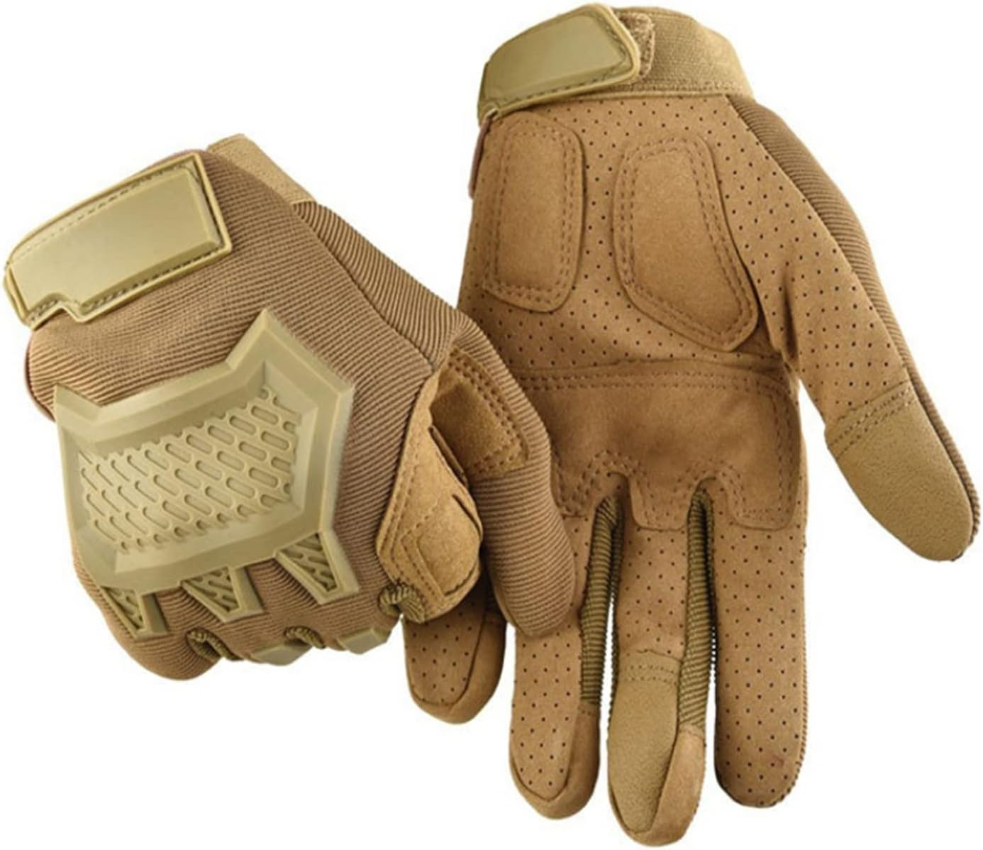 KANGYEBAIHUODIAN Men Women Motorcycle Gloves Non-Slip Full-Finger Gloves Touch Screen Wear-Resistant Tactical Gloves Outdoor Sport Riding Gloves (Color : Army Green, Size : XL) image number 3