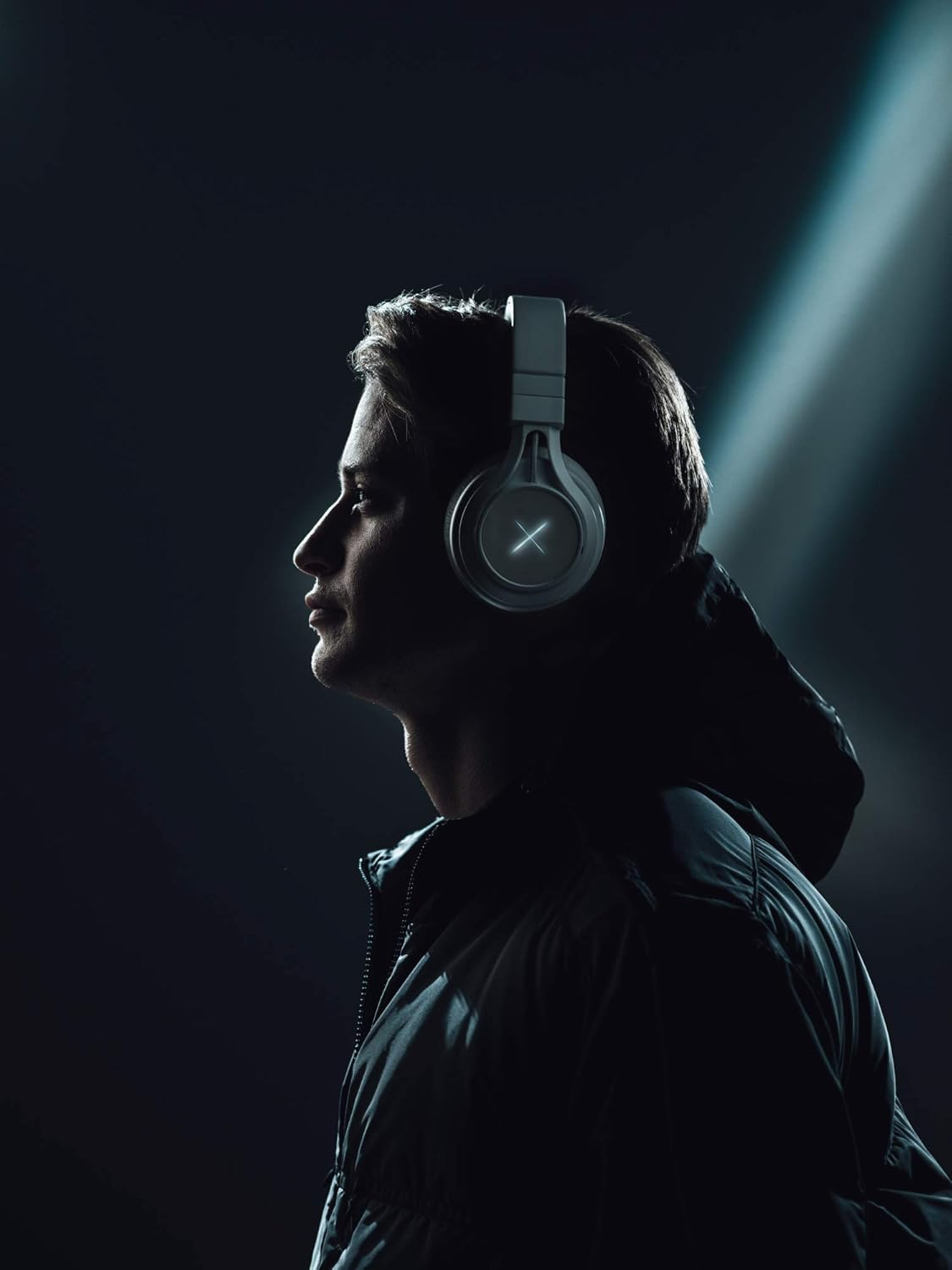 X by Kygo Xenon Wireless Bluetooth 5.0 Active Noise Cancellation Headphones with Microphone - White image number 3