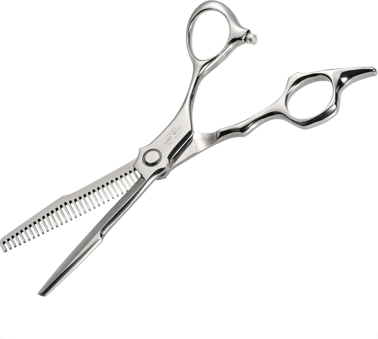 SHUNSRSW Professional 6.7" Thinning Scissors with Extremely Sharp Blades.Thinning Scissors Are Made of 440C Steel, Which Is Durable, Smooth and Sensitive. image number 1