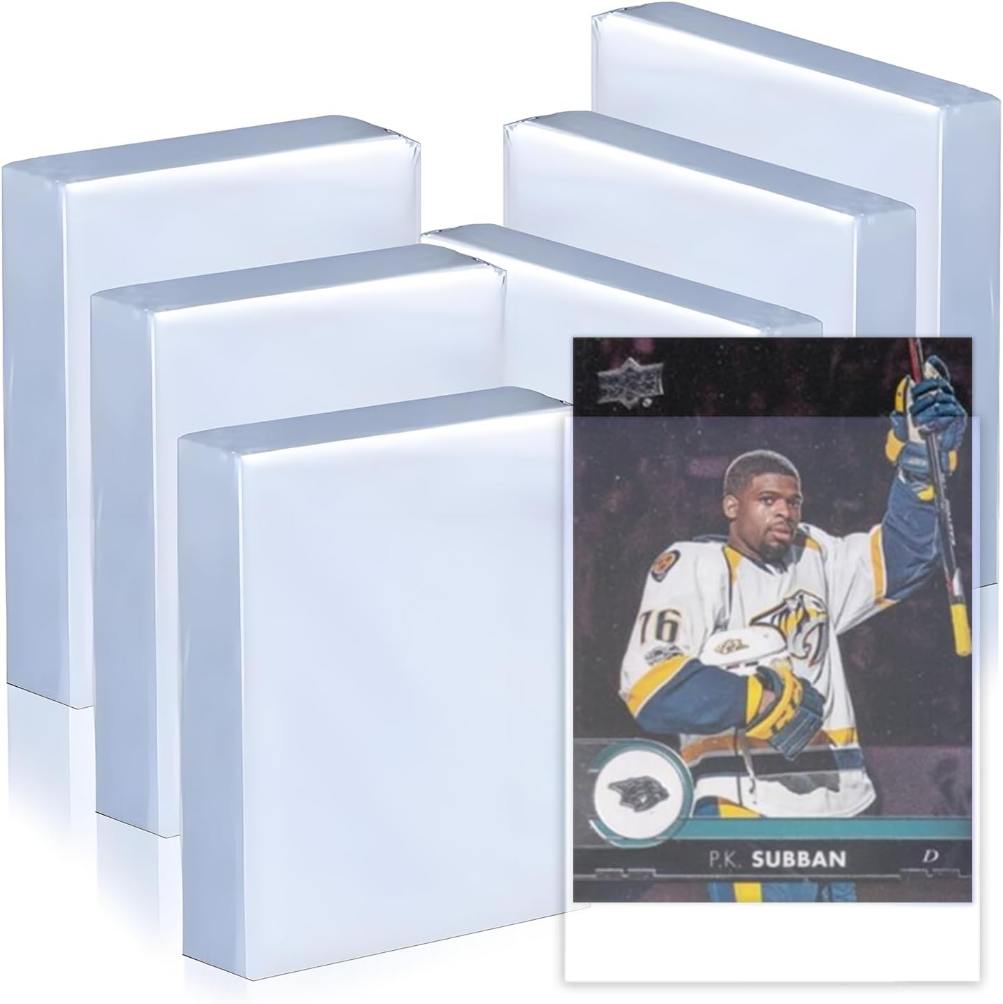 600 Counts Card Sleeves, Plastic Card Protector for Standard Card, Fit for MTG, TCG, Baseball, Football, Game, Trading Cards, Kpop Photocards (66 X 91Mm) image number 1