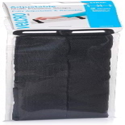 VELCRO Brand - VELSTRAP Multi Purpose Straps | Fully Adjustable and Reusable | 25Mm X 900Mm | Black | Pack of 2 image number 2
