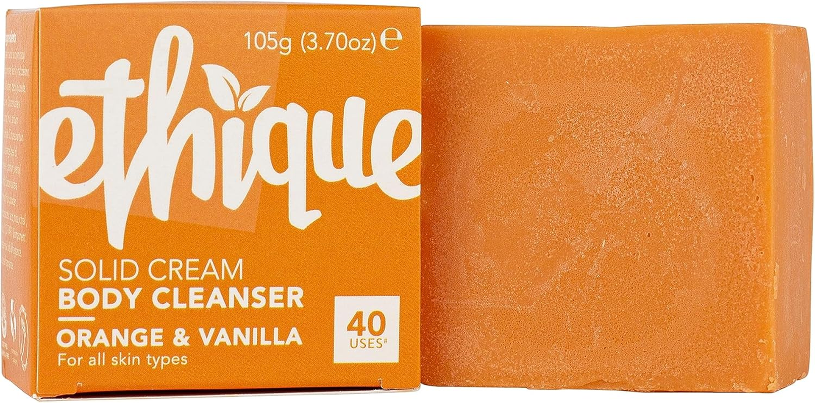 ETHIQUE Solid Cream Body Cleanser Orange & Vanilla 105G image number 1