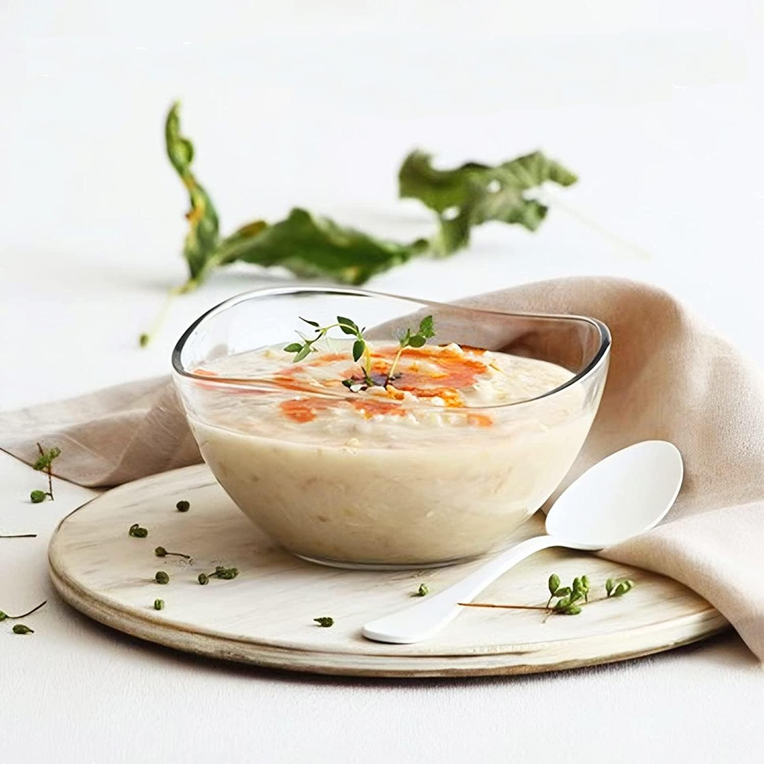 EISIA Set of 6 310 Ml Glass Serving Bowls, Dessert Bowls, Salad Bowls Made of Glass image number 1