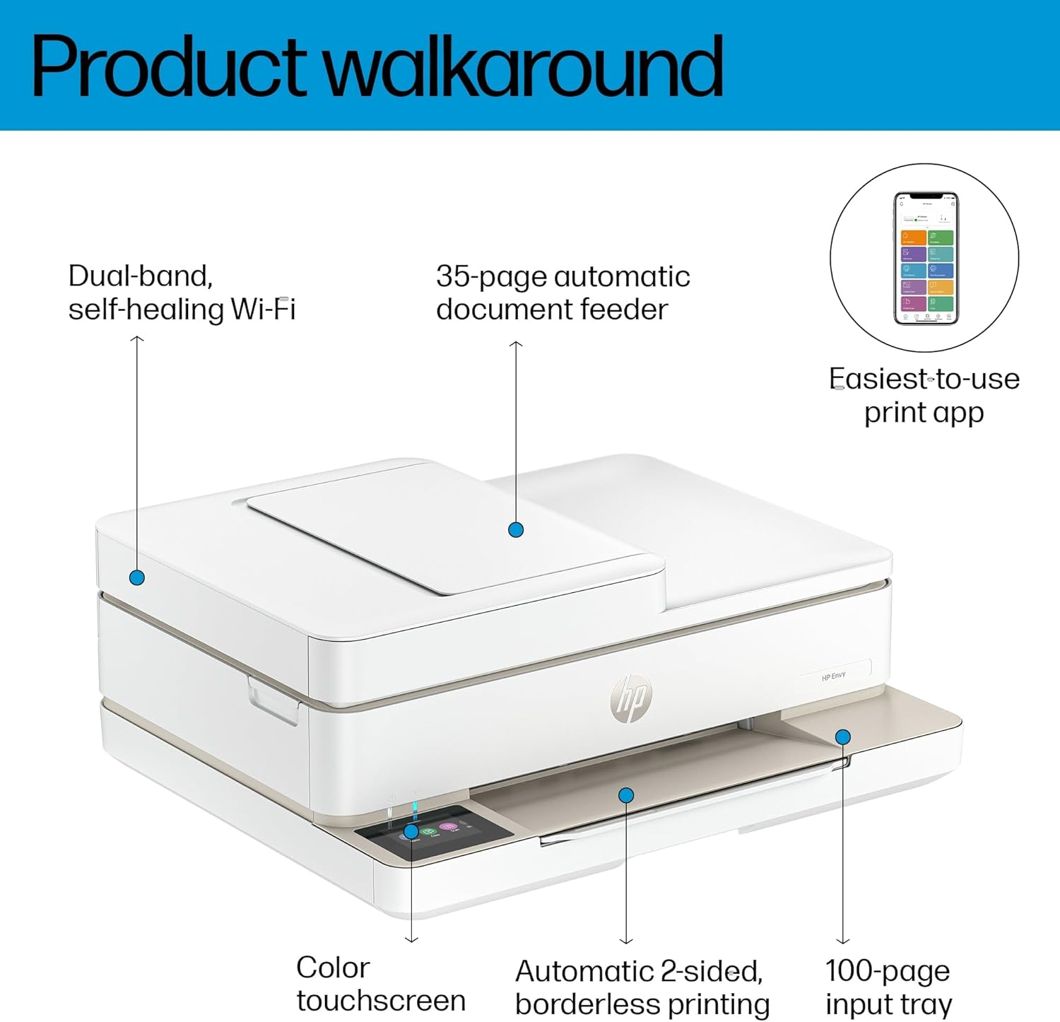HP Envy 6531E All-In-One Printer image number 3