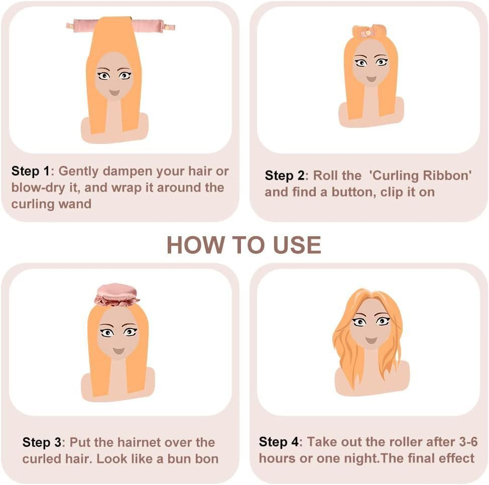 Heatless Curling Iron Curling Iron Curling Iron Cover Set Lazy Big Wave Sleep Curling Hair Artifact