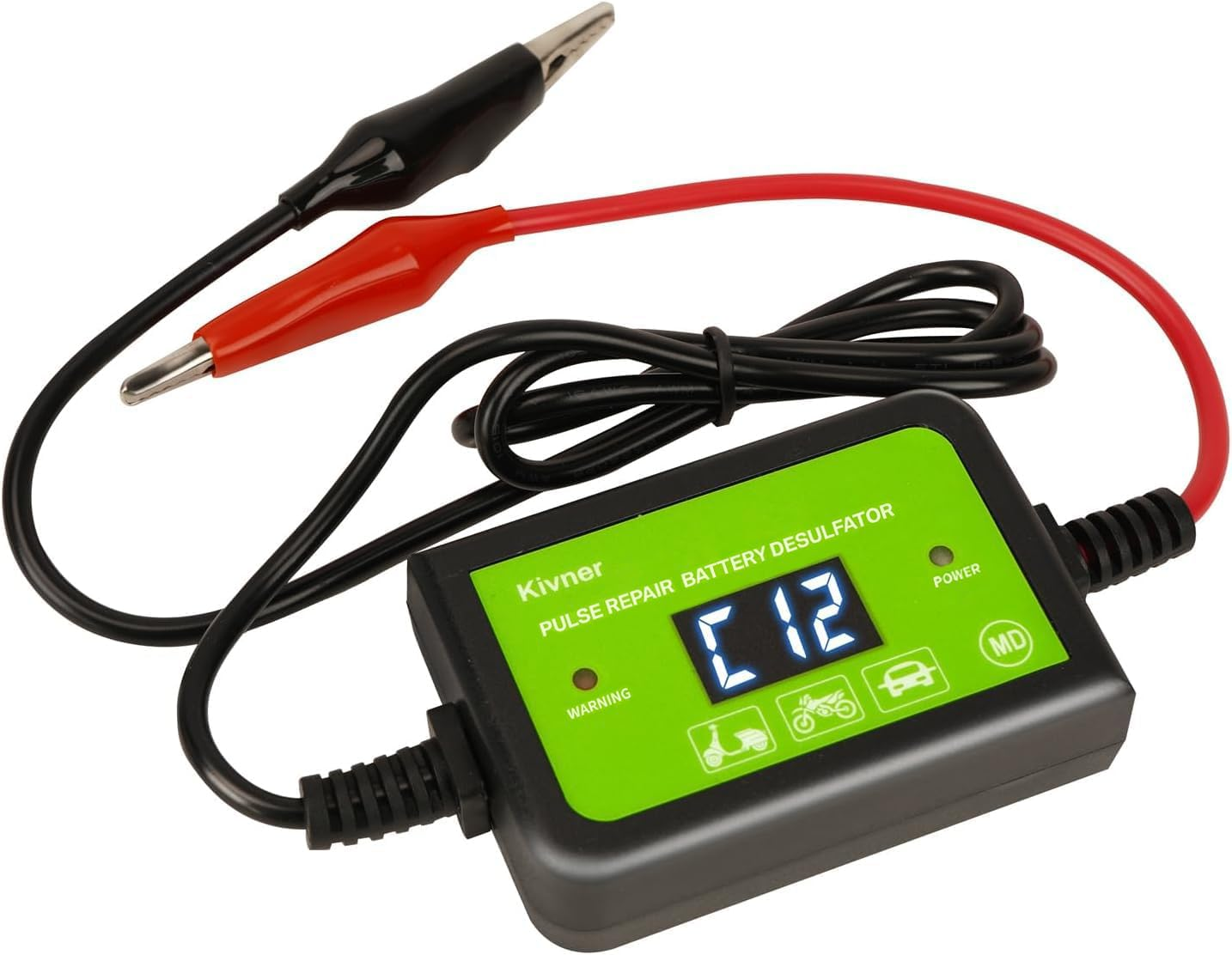 Automatic Pulse Desulfator for Lead-Acid Batteries, 12V/24V/36V/48V Auto Voltage Recognition, Extends Battery Life, Suitable for Batteries up to 200AH, Battery Regenerator KVN-BTF48-70 image number 1