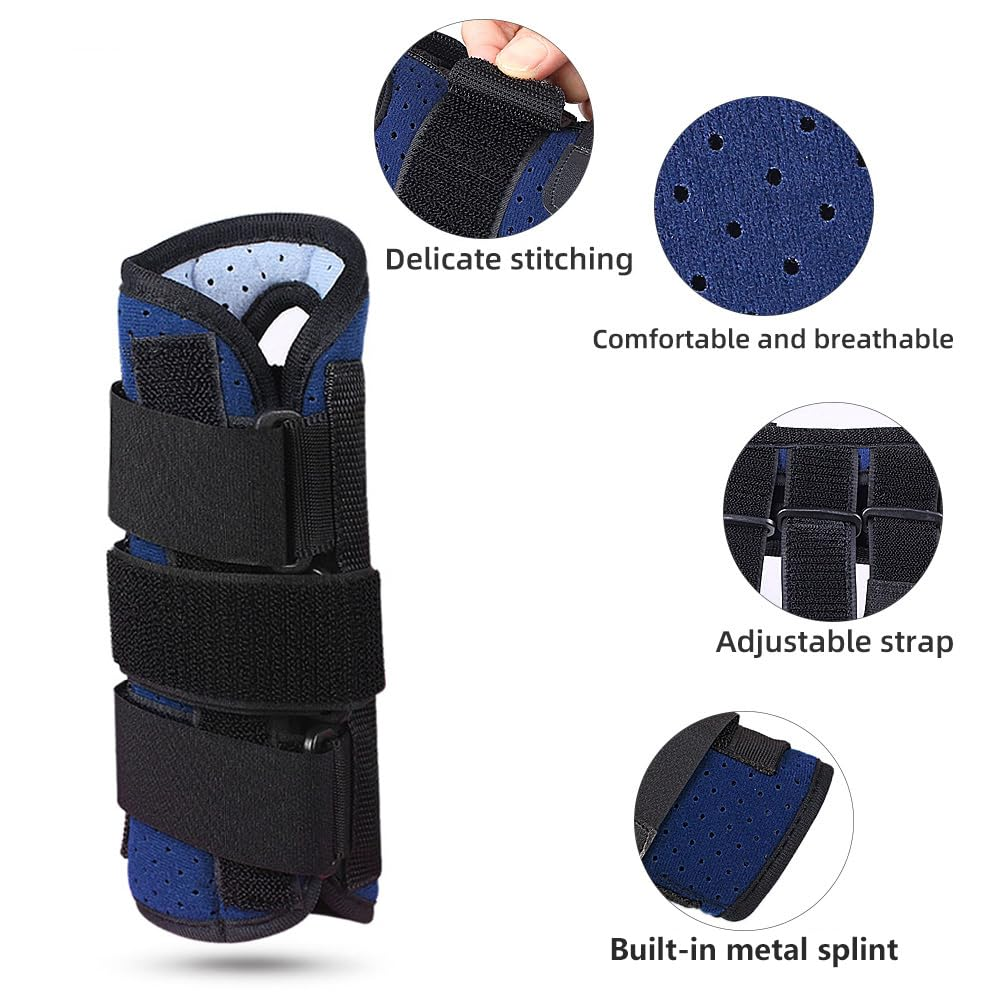 Wrist Brace, Carpal Tunnel Splint for Men & Women, Adjustable Compression Wrist Support for Pain Relief, Tendonitis, Arthritis, Sprains (Left) image number 4