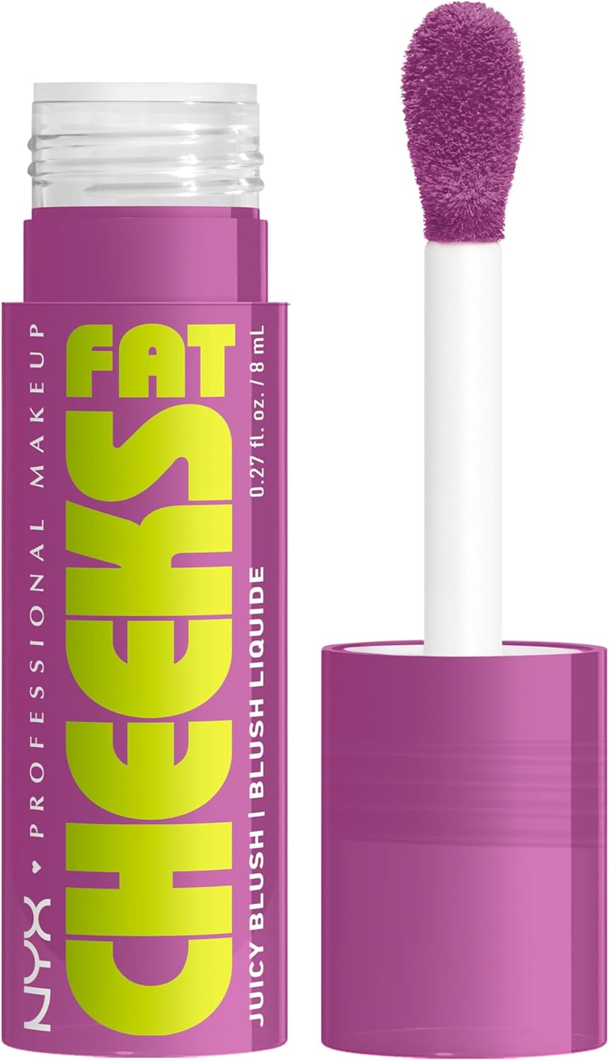 NYX Professional Makeup Fat Cheeks Juicy Liquid Blush, Dragon Fruit Drip, 8 Ml