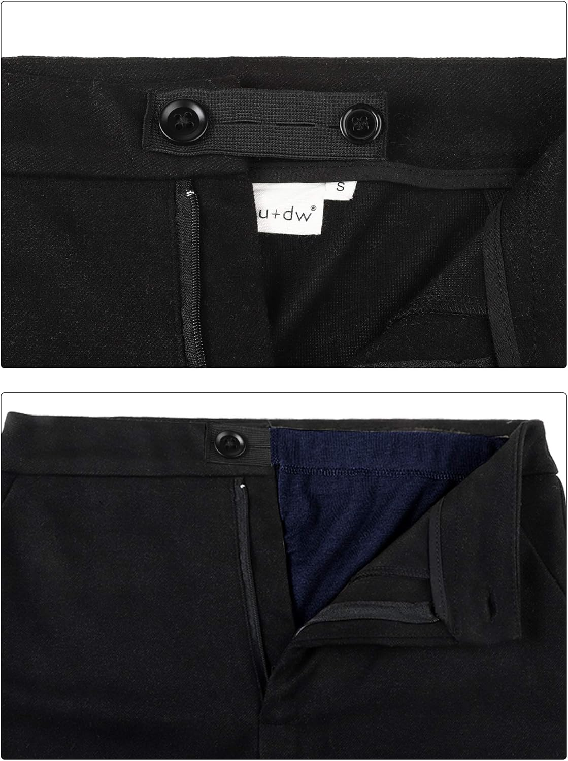 8 Pieces Waist Extender Set, Maternity Pants Extender Adjustable Pant Button Extenders Elastic Waistband Extender for Men or Pregnancy Women, 2 Colors