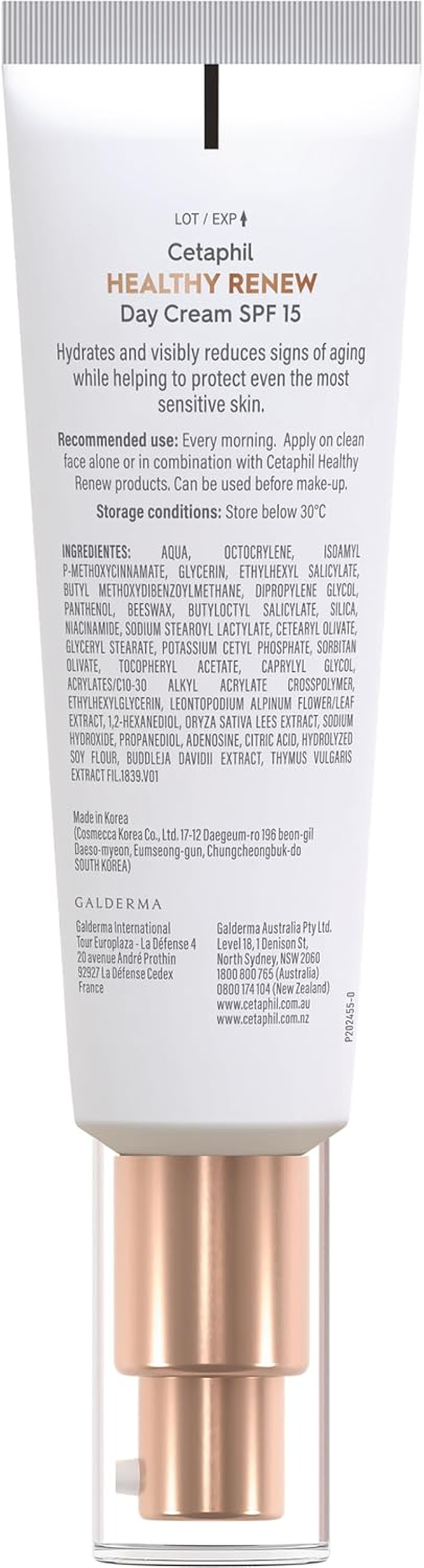 Cetaphil Healthy Renew Day Cream SPF 15, 50G. Anti-Aging Face Moisturiser with Peptides, Retinol Alternative. Contains Niacinamide (Vitamin B3) and Panthenol (B5). Dermatologist Tested for Sensitive Skin. image number 4