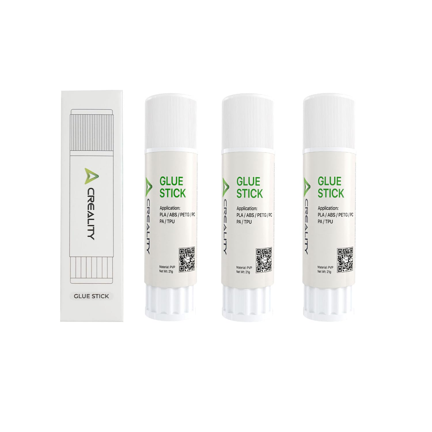 Creality Glue Stick for 3D Printer Build Plate 3Pcs, Maintained Constant Adhesion Prevents Warping, 3D Printer Bed Adhesive for PLA/ABS/PETG/PC/PA/TPU, 3D Print Tools/Accessories, 3D Print Glue, 21G image number 5