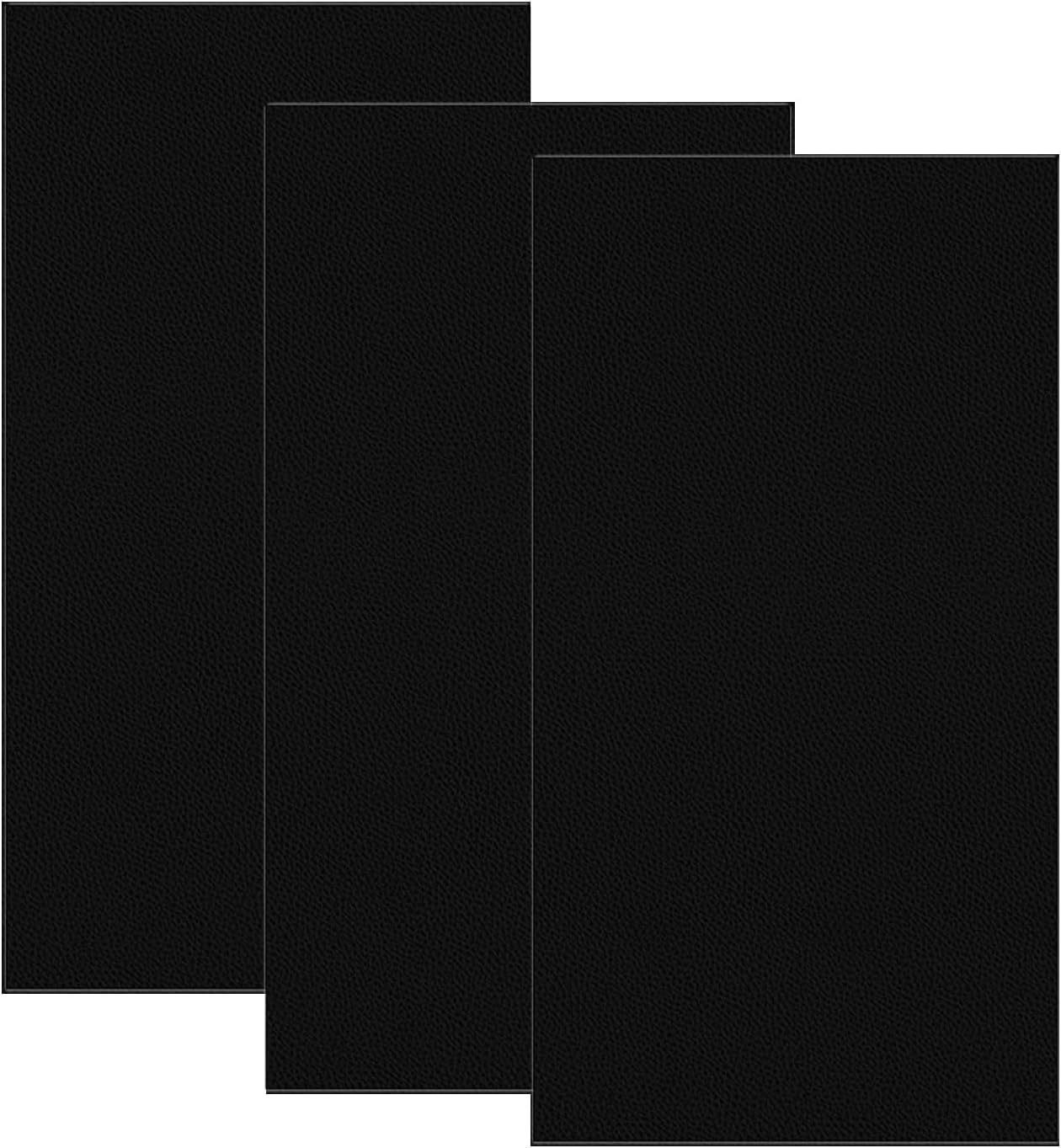 3Pcs Leather Repair Patch, 3.9&rdquo; X 7.9&rdquo; Self Adhesive Kit, Waterproof, Stain-Proof, Easy to Cleanfor for Sofas, Furniture, Kitchen Cabinet, Jackets,Car Seat Reupholster. (Model A)