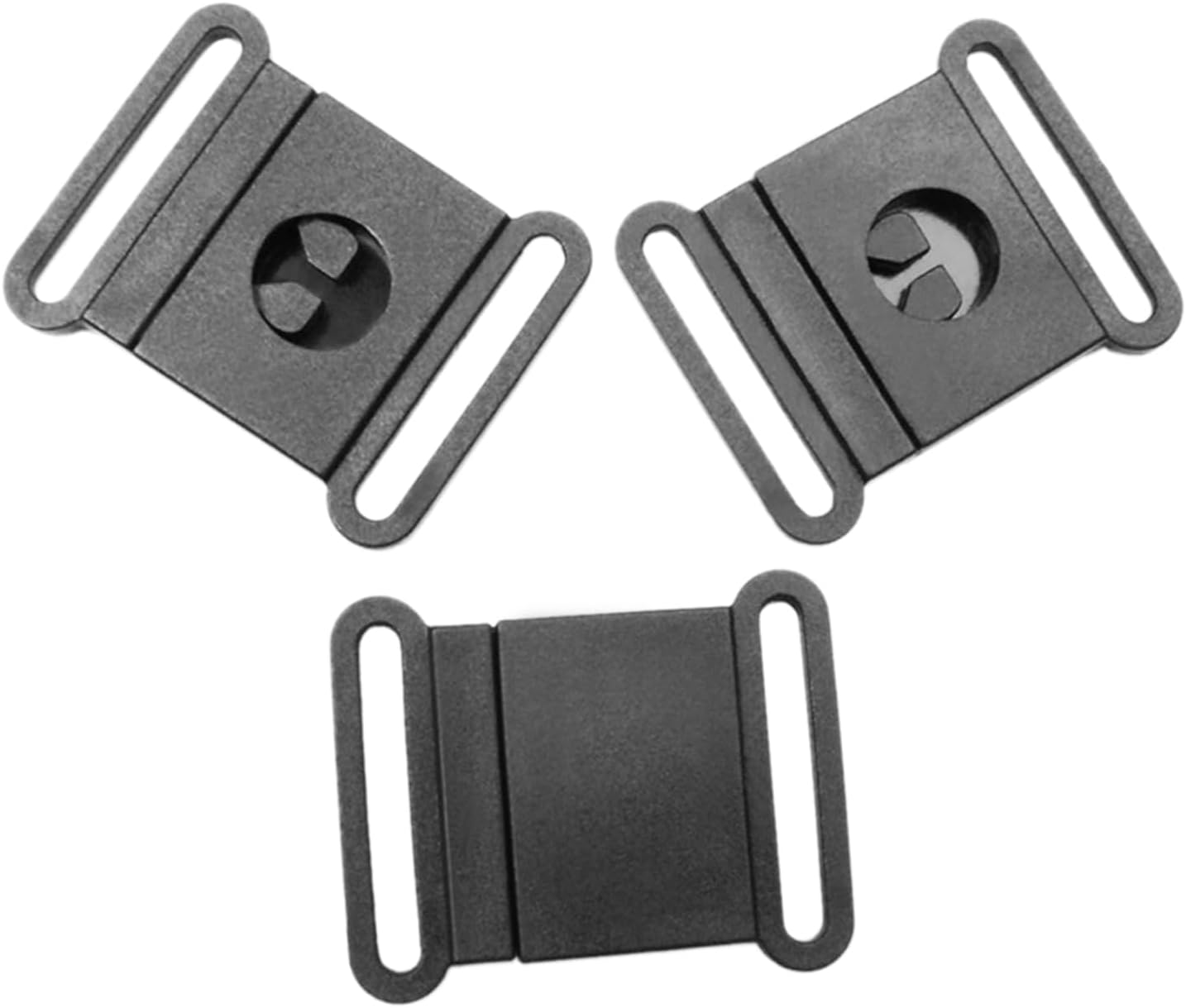 100Pcs Pack 3/8" 5/8" 3/4" 1" Webbing Black Plastic Safty Breakaway Bra Buckle Cat Dog Collar Harness Strap Parts Accessories image number 4