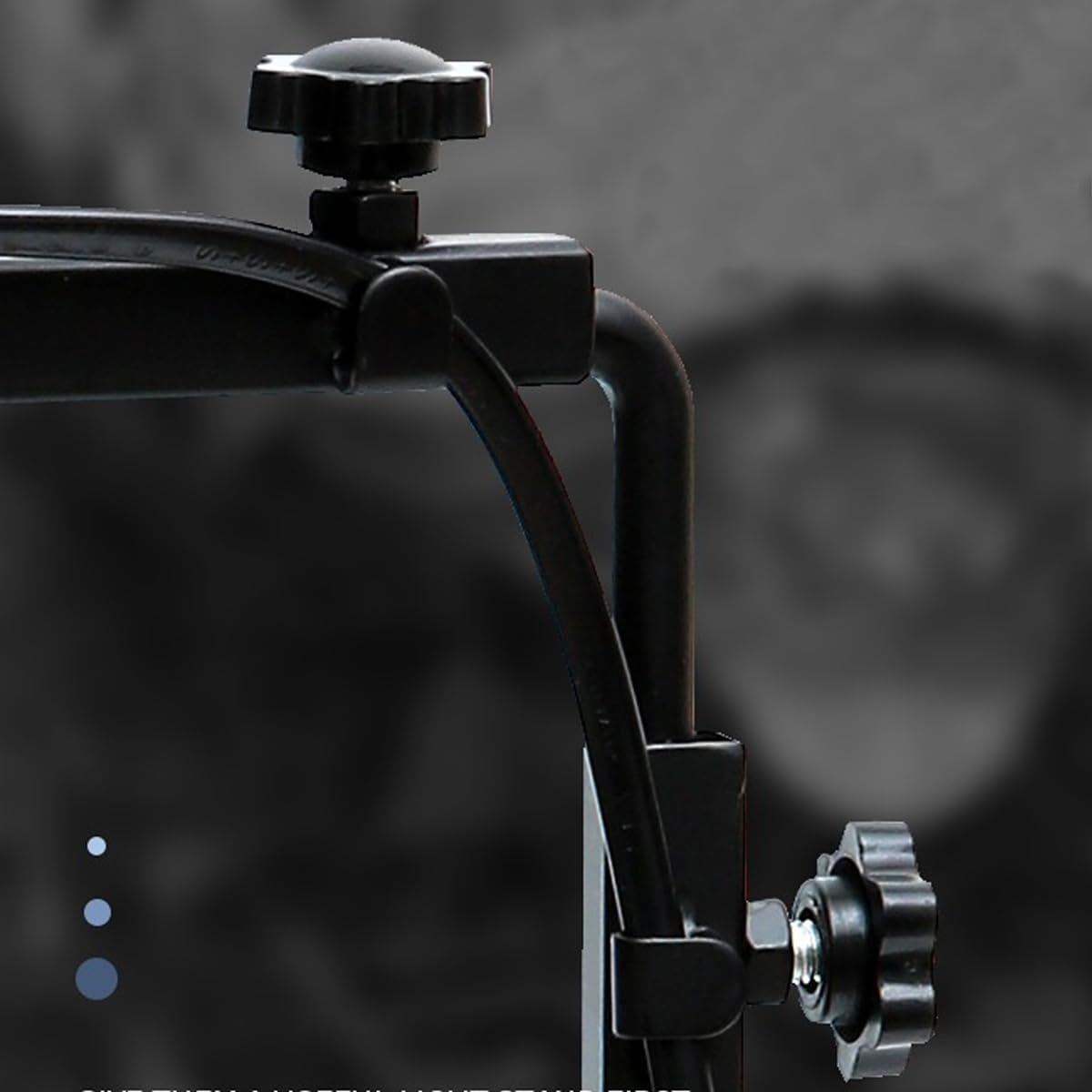 Reptile Lamp Stand,Adjustable 14-25.6" with Metal Floor Light Holder and Support Bracket for Basking Lamps,Reptile Terrarium Heating Lights& Dome Lampshade,Floor Light Holder,Domes Heat Lamp Bracket image number 3