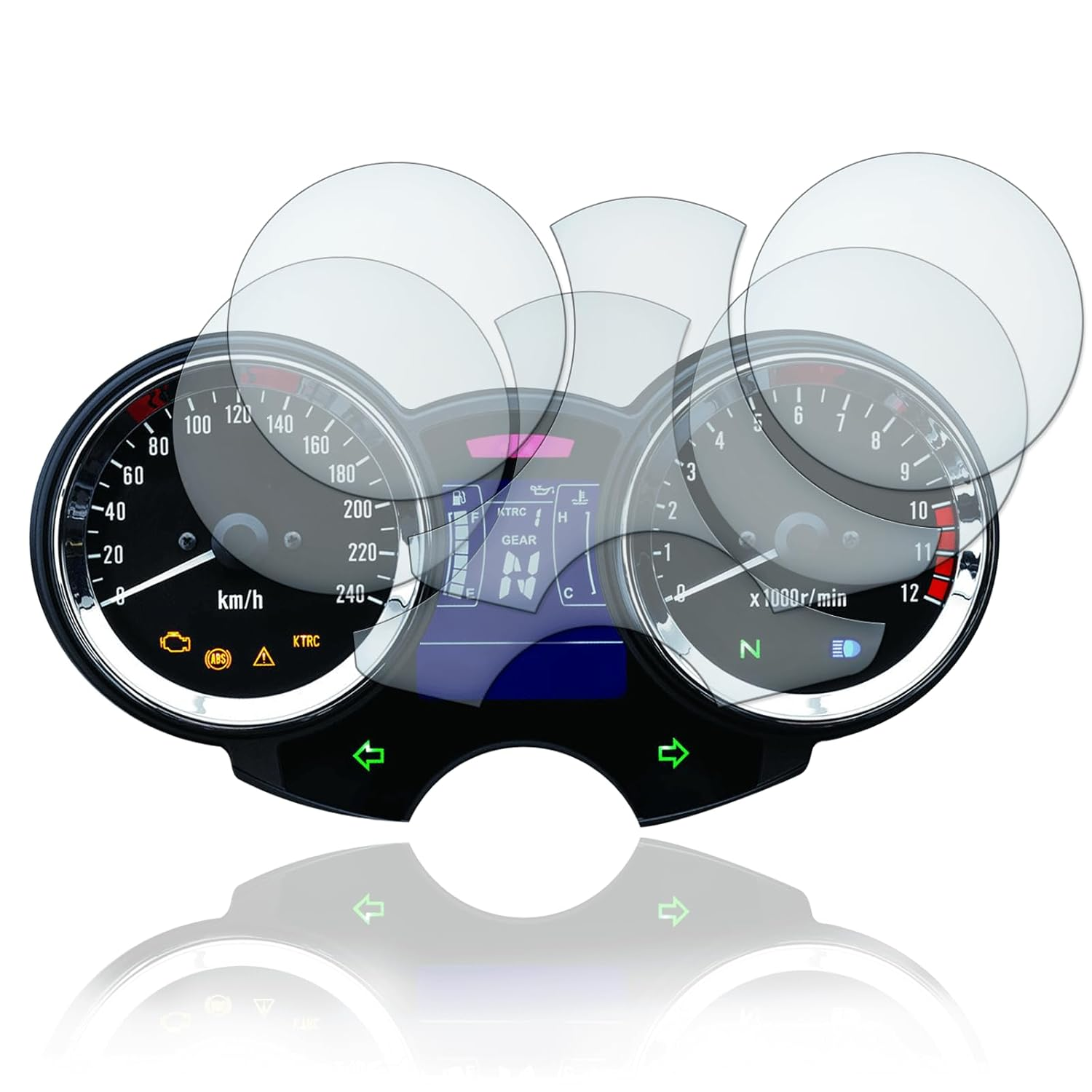 Screen Protector Speedometer Protective Film Suitable for Kawasaki Z900RS Cafe 9H Nano Glass Technology