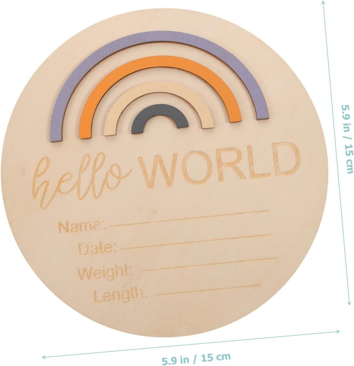 Wooden Month Card Milestone Sign Boy Girl Monthly Photo Prop for Nursery Boys and Girls Bedroom Decor Born image number 4