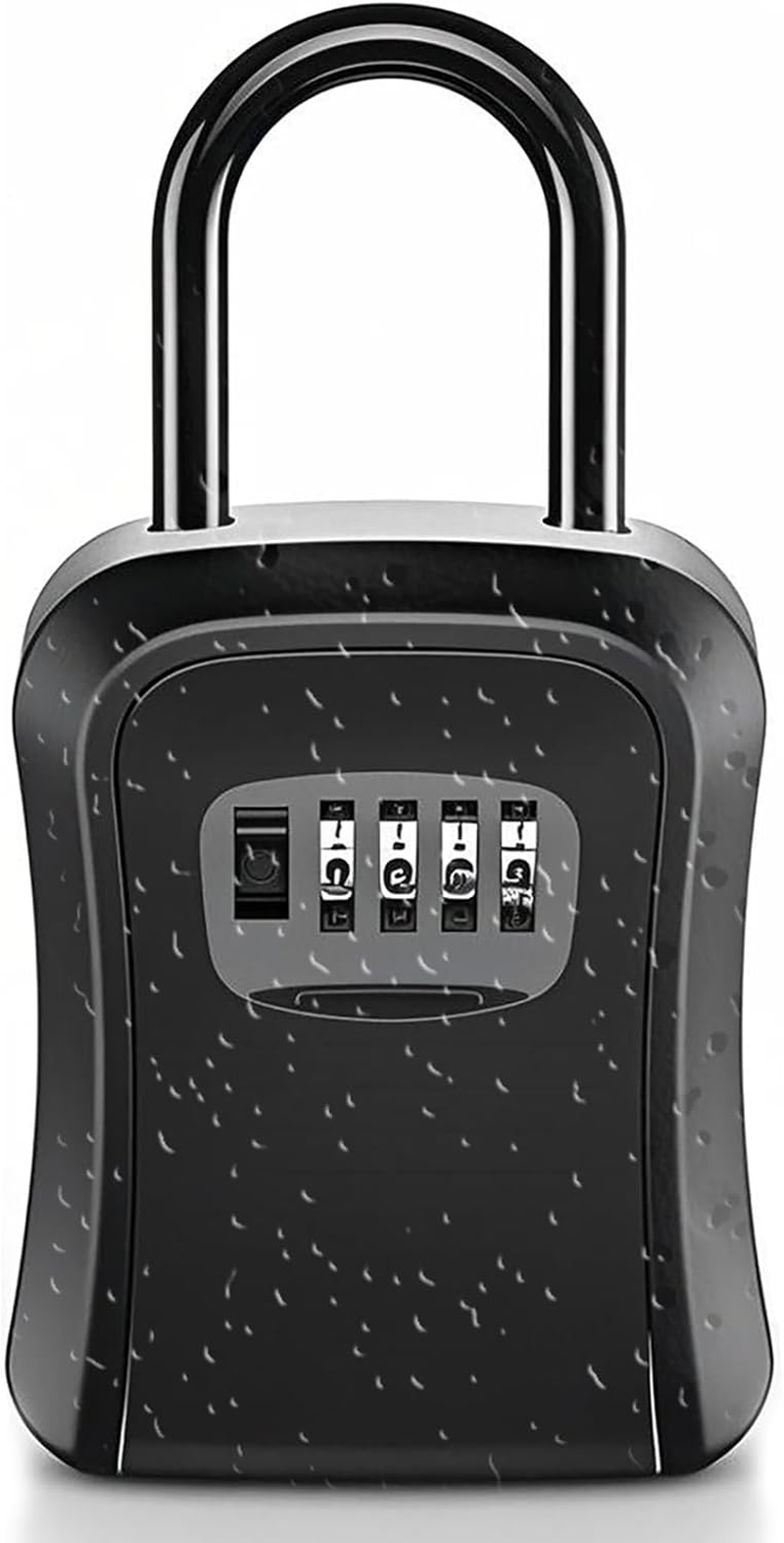 Key Lock Box, Wall Mount & Portable Large Capacity Key Storage Lockbox with 4 Digit Resettable Code, Detachable Shackle and Waterproof Design for Home, Warehouse, Garage, Indoor Outdoor image number 5