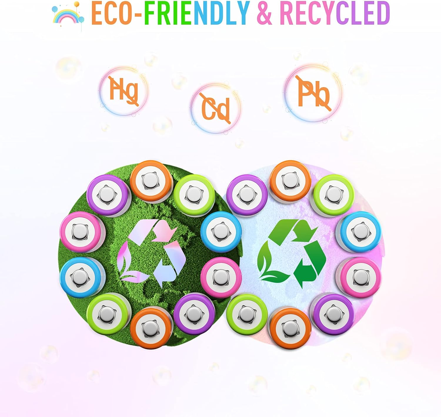 EBL Rechargeable AA Batteries 2500Mah 1.2V Ni-Mh Double AA Battery 10 Pack image number 1