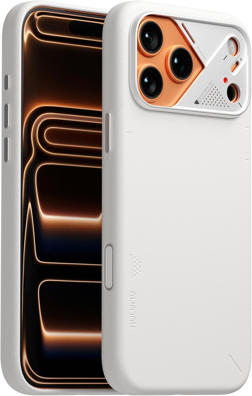 Aulumu A17 Vegan Leather Coolhyper for Iphone 17 Pro Max Case | Camera Control | with Cooling Fins | Luxury Comfort | Compatible with Magsafe | Complete Wrap-Around - Black