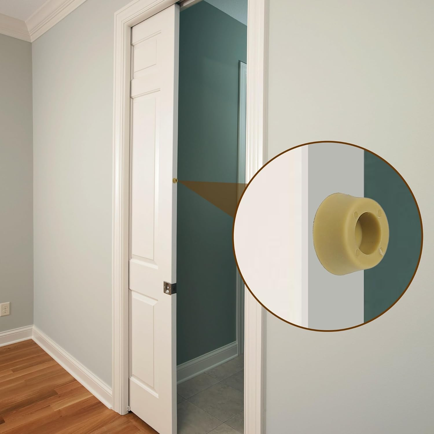 Pocket Door Commercial Grade Hanger Fits Johnson Part #1125 & Upgrades #1500 Hardware Kit, 1" Nylon Ball Bearing, 1-1/4" C.T.C, Min. 1" Thick Doors, 200Lbs Capacity