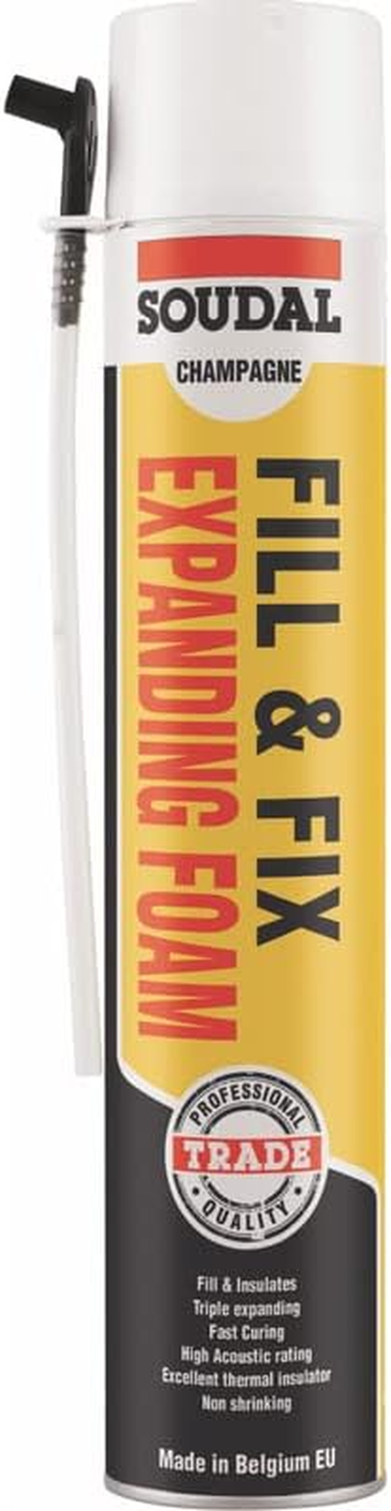 Soudal Straw Gap Filling Expanding Foam Champagne 750Ml