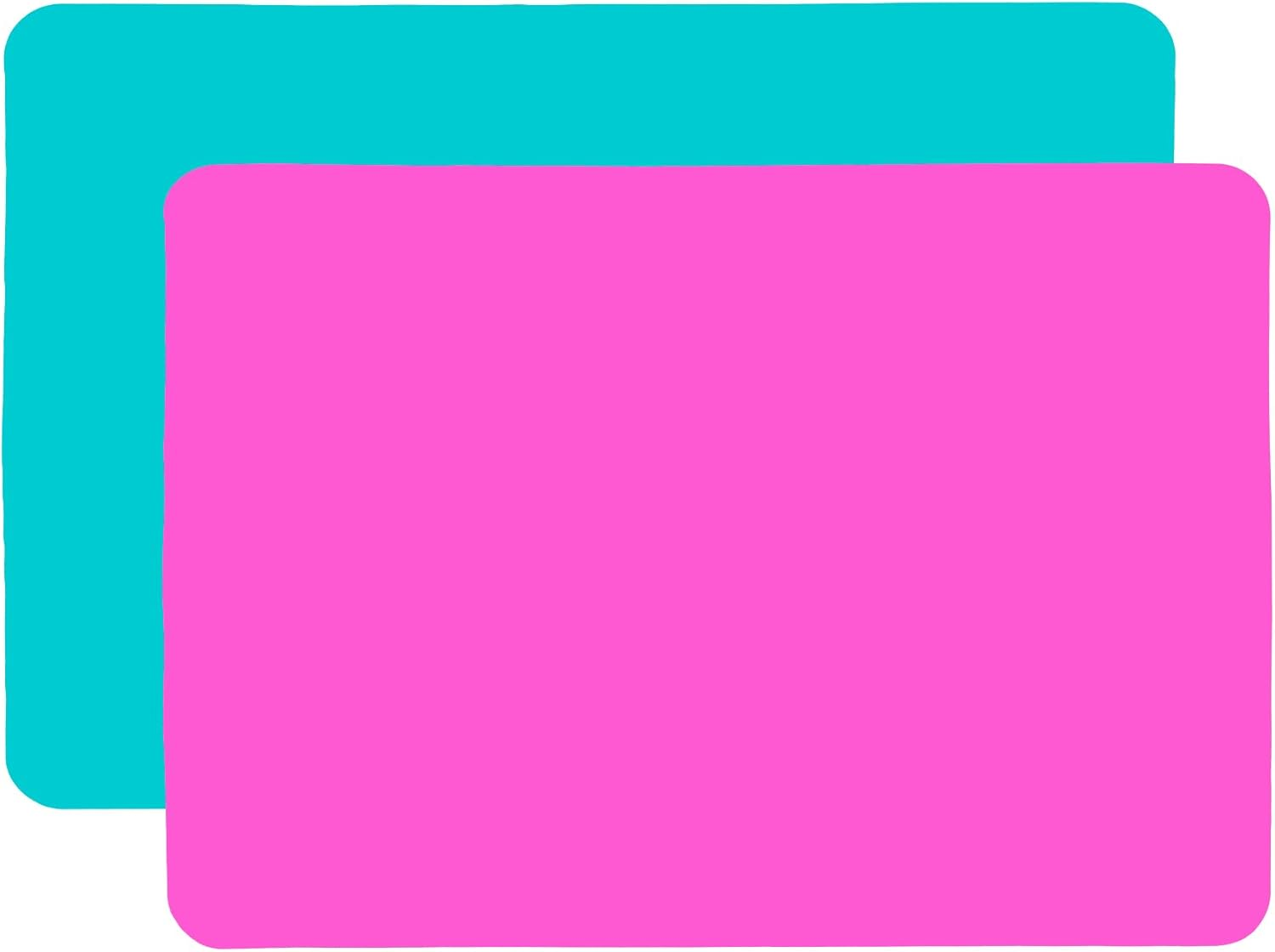 Silicone Mats 2 Pack Large Nonstick Silicone Sheet for Resin Jewelry Casting DIY Art Nail Painting Multipurpose Table Protector Placemat, 15.75" X 11.81"