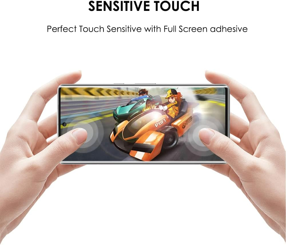 [3 Pack]Pixel 7 Pro Screen Protector Tempered Glass, Akcoo UV Full Screen Adhesive [LOCA Liquid Tech][Fingerprint Sensor Compatible] Glass Protector for Google Pixel7 Pro 5G