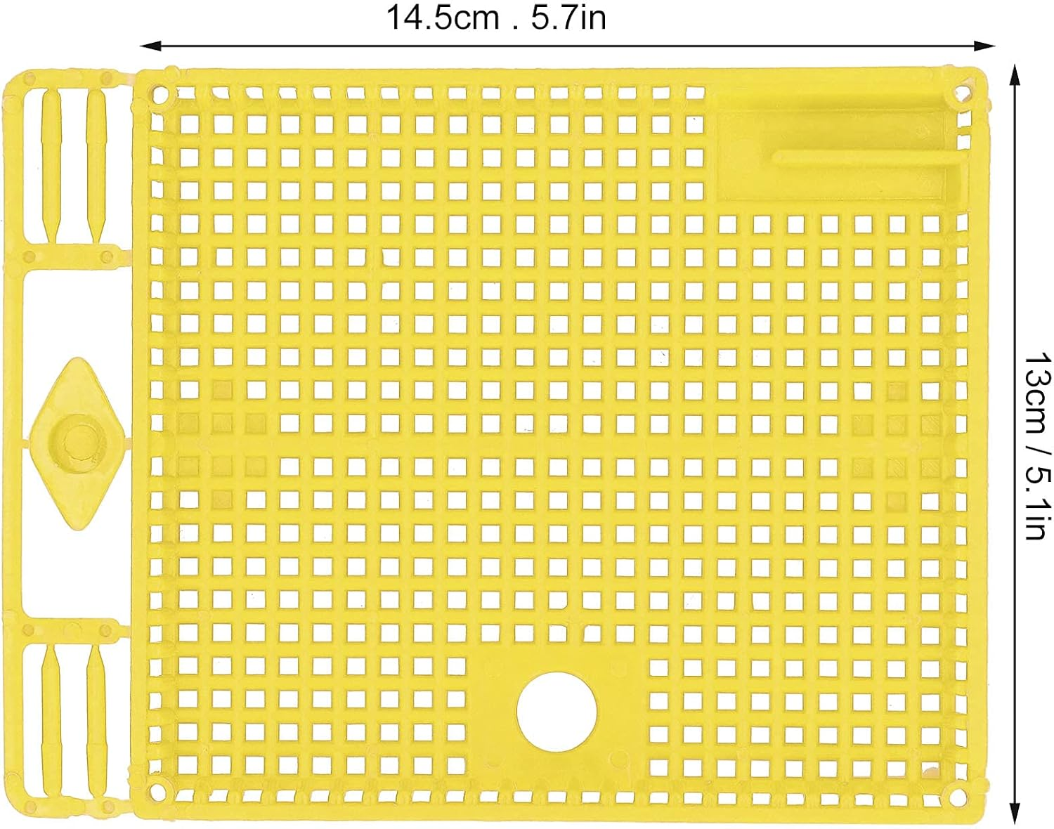 Queen Bee Cage 5 Pack Reusable Plastic Queen Isolator Beekeeping Tool Set for Hive Management Bee Colony Control and Queen Introduction Beekeeping Equipment (Yellow) - Green image number 6