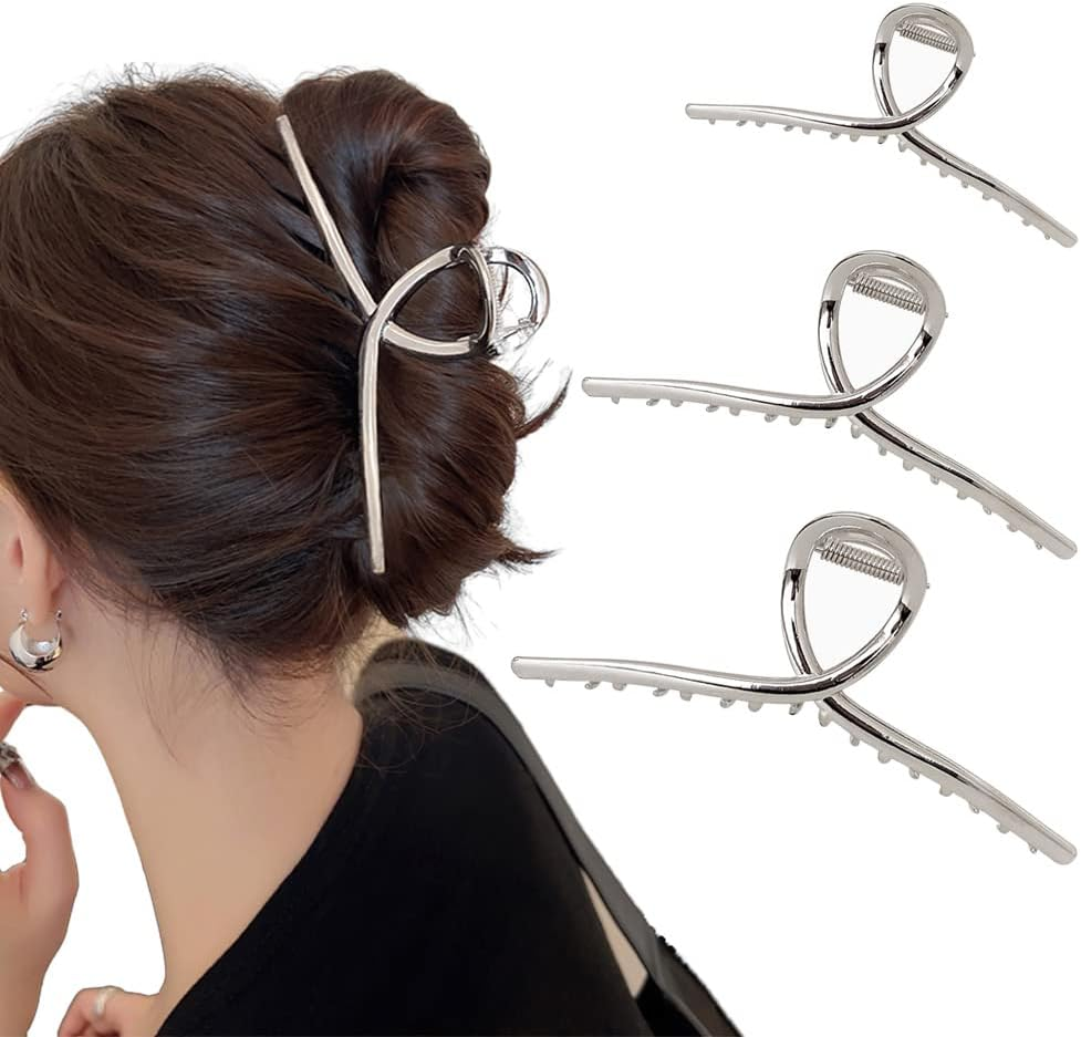 Large Claw Clips for Women Thick Hair 5.1" Big Clear Jelly Hair Clips for Girls Long Hair Accessories 4 Pcs image number 6