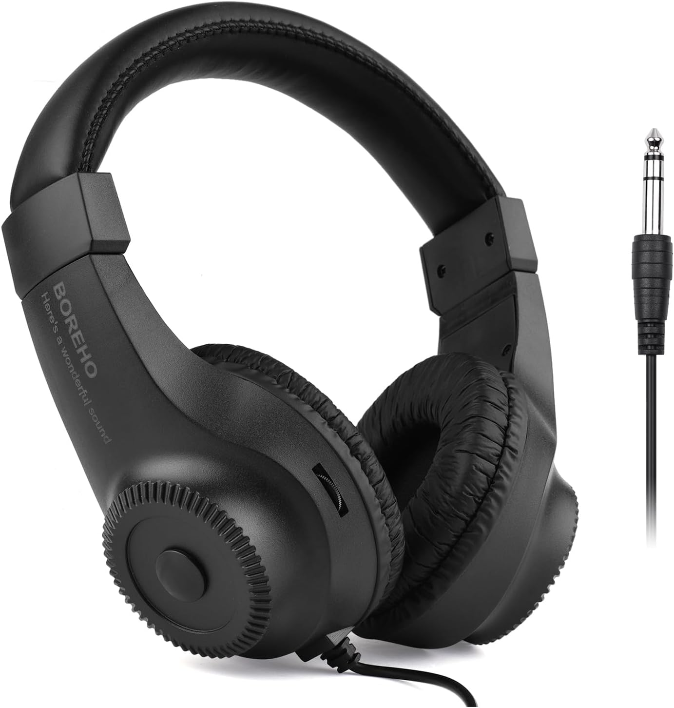 Mingzhe Wired Headset Self Adjusting Headband Stereo Monitoring Headphone for Electronic Musical Instruments Black image number 2