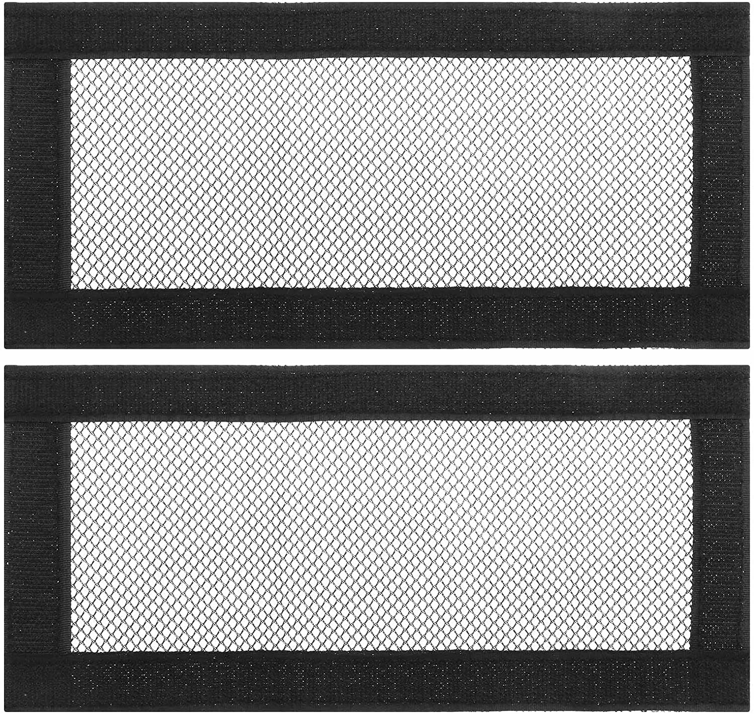 Emagtech 2PCS Car under Seat Air Vent Cover Compatible with Model Y Model 3 Air Outlet Anti-Blocking Mesh Grilles Protector 25X11.8Cm Black image number 2