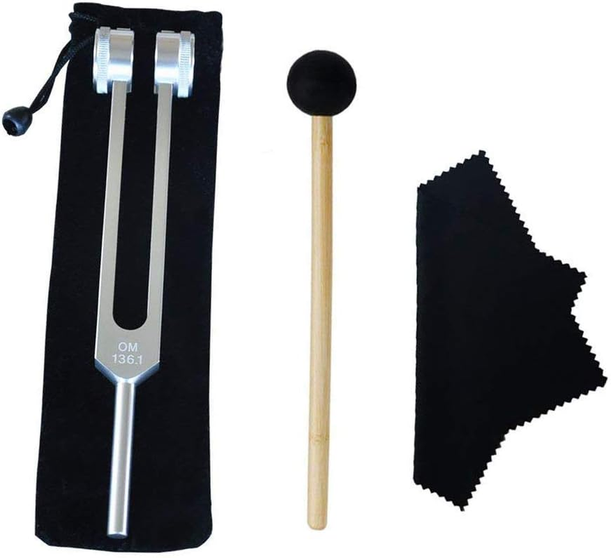 Tuning Fork, OM 136.1 HZ Tuning Fork - Chakra Tuning Energy Forks Effective for Immune System and Circulatio, Heart Chakra, Meditation, Yoga, Perfect Healing Musical Instrument
