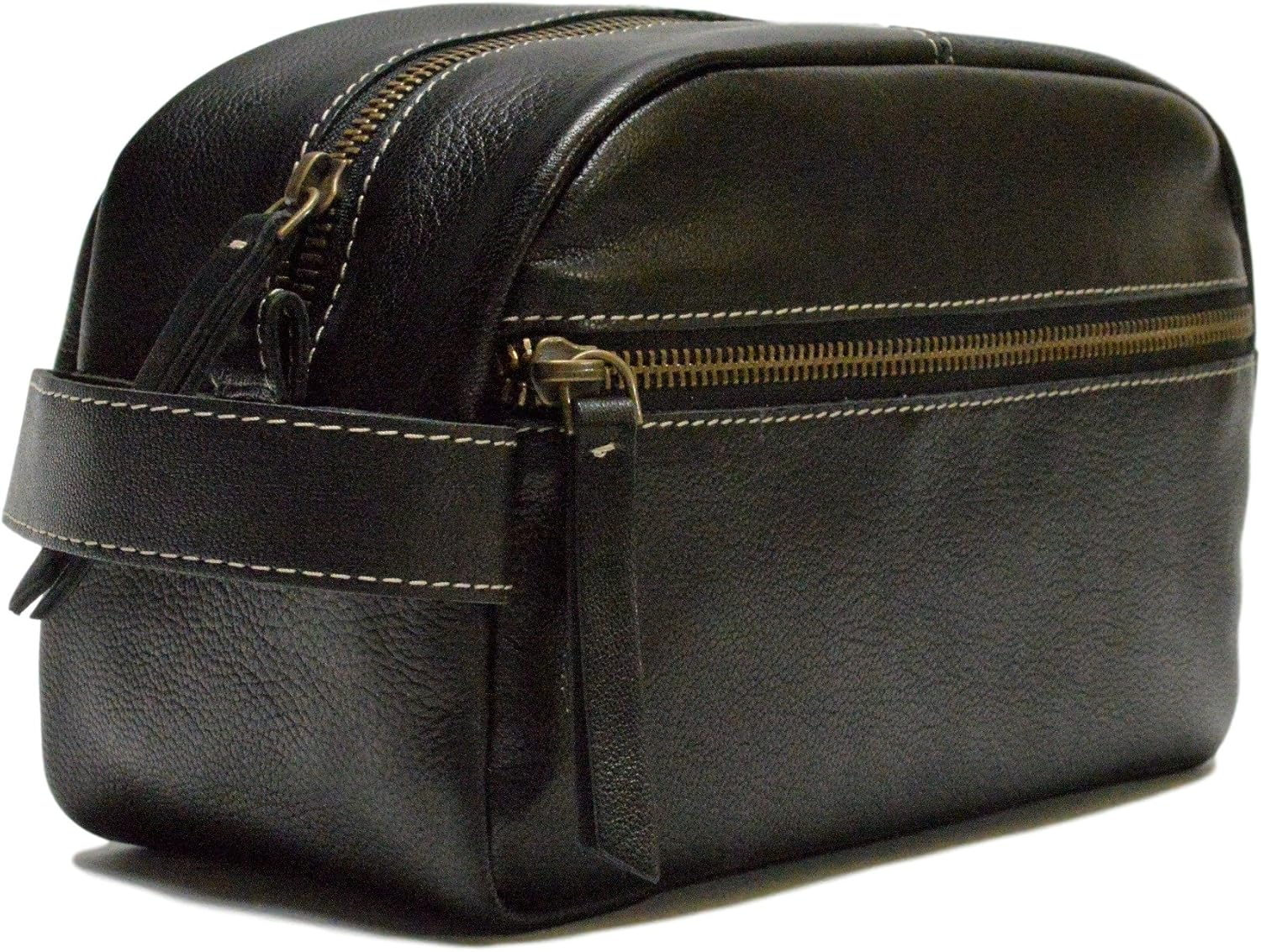 Timberland Men'S Leather Toiletry Bag Travel Kit Accessory