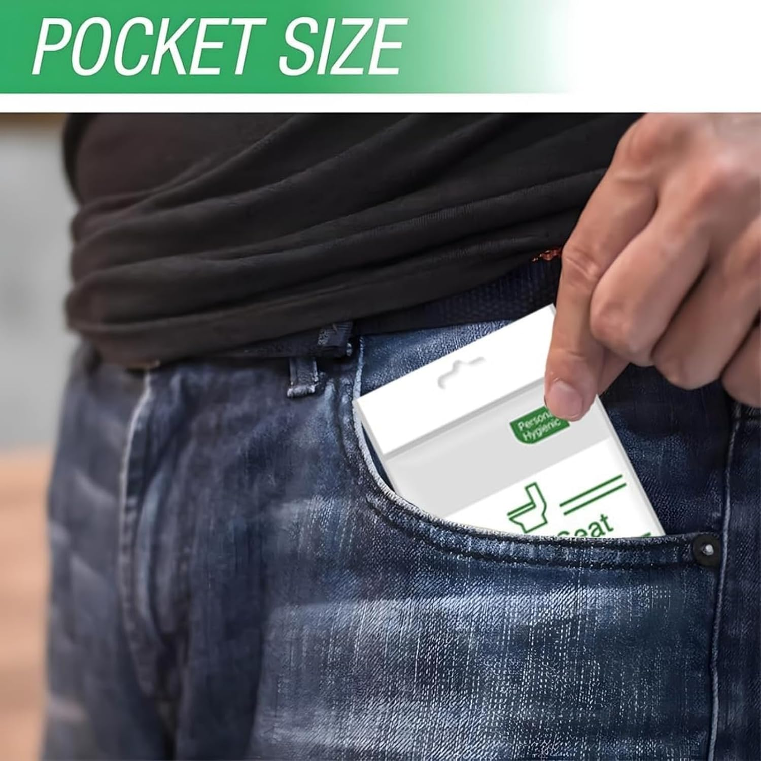 RODISHOMM 50 PCS Disposable Toilet Seat Covers, Flushable & Biodegradable, Universal Fit for Travel & Public Restrooms, Safe & Hygienic Material, Easy to Carry image number 5