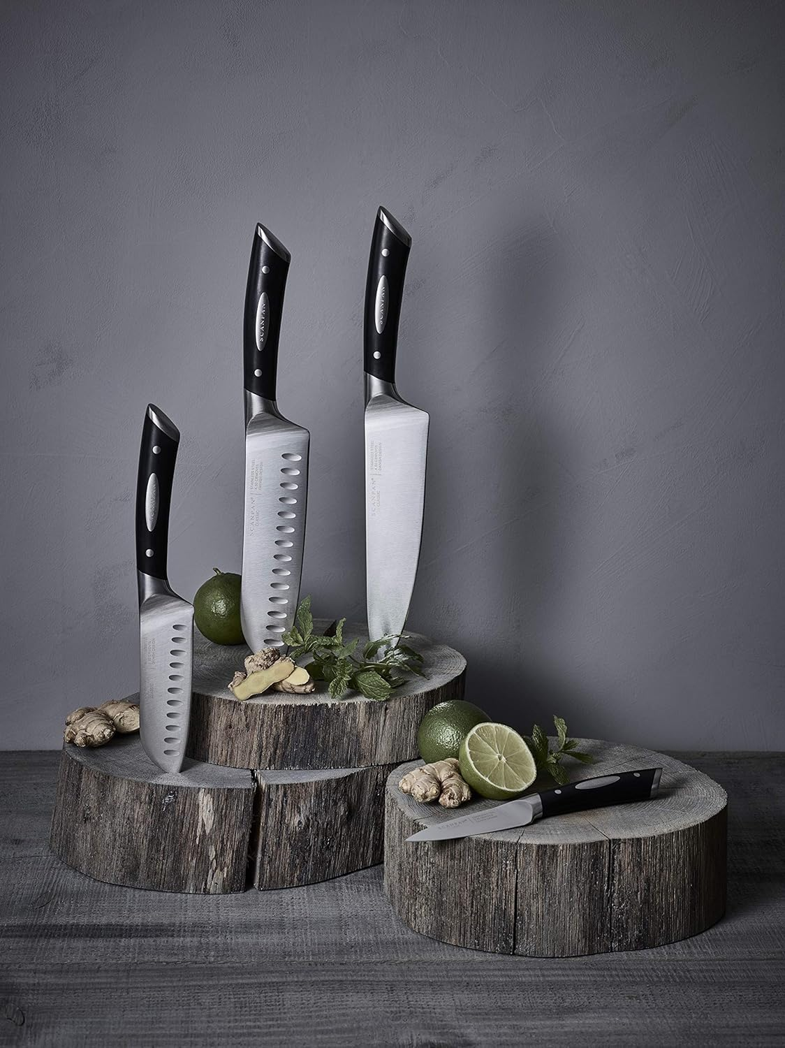 Scanpan Classic Diamond Sharpening Steel - Black/Brushed