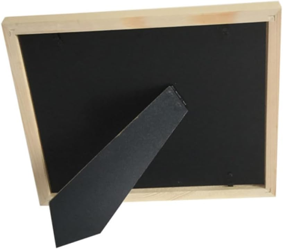 Toyvian Handprint and Footprint Frame Kit Wooden Color Keepsake with Stamp Ink Pad for Newborn and Shower Decorations