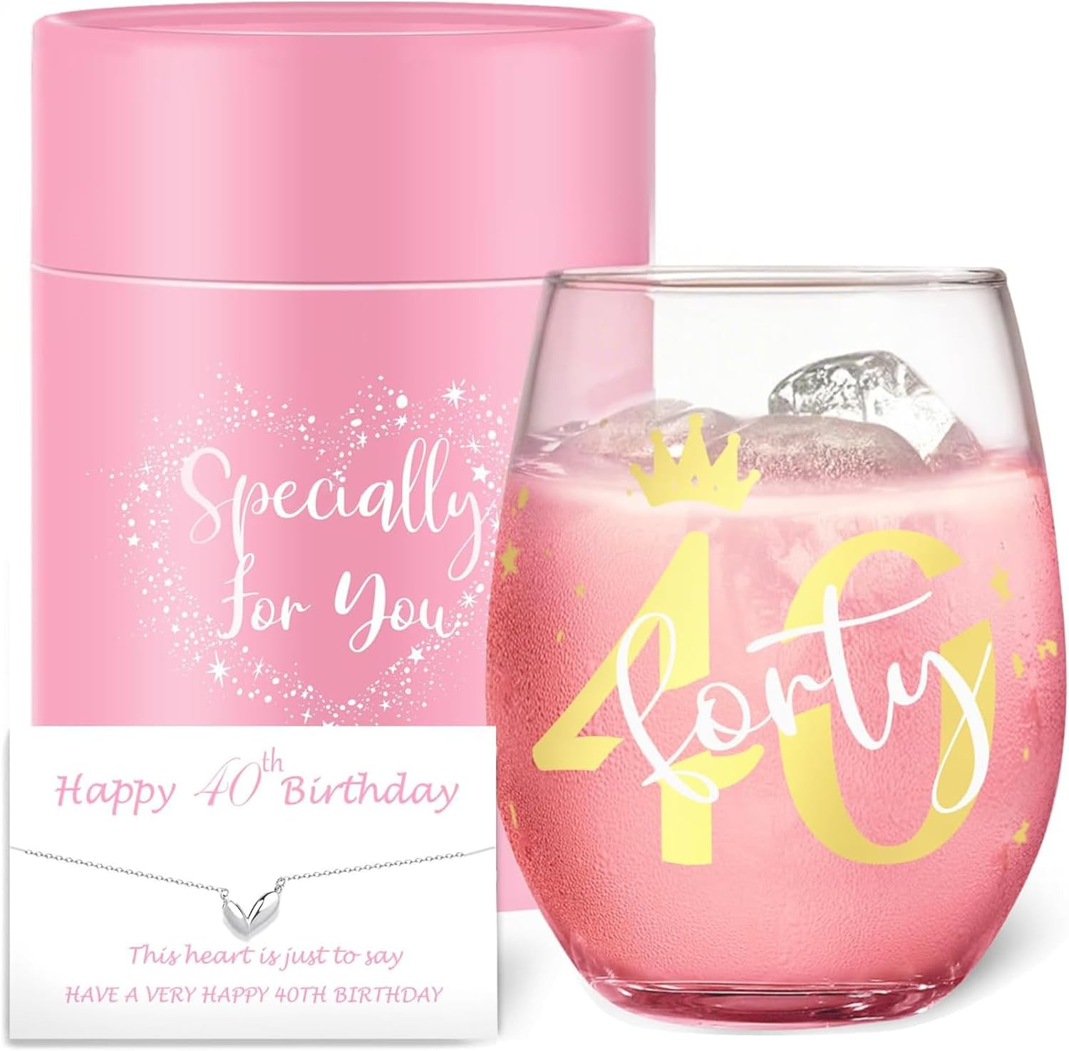 18Th Birthday Gifts for Girls Stemless Wine Glasses Personalised Birthday Gifts for Women Girls Unusual 18Th Birthday Decorations Gifts Presents for Women Best Friend Sister Birthday Glasses