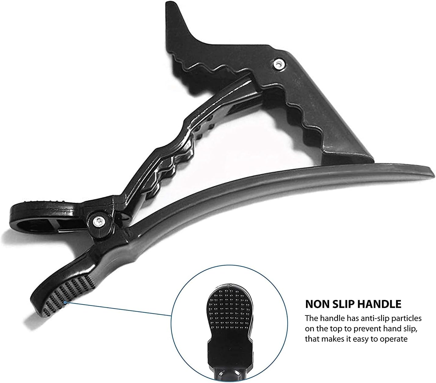 18 Pcs Professional Crocodile Plastic Hair Clips. Women'S Styling Hair Clip Barrettes. Durable Sectioning Clamps with Non-Slip Grip & Wide Gator Teeth for Easy Styling of Thick/Thin Hair. image number 2