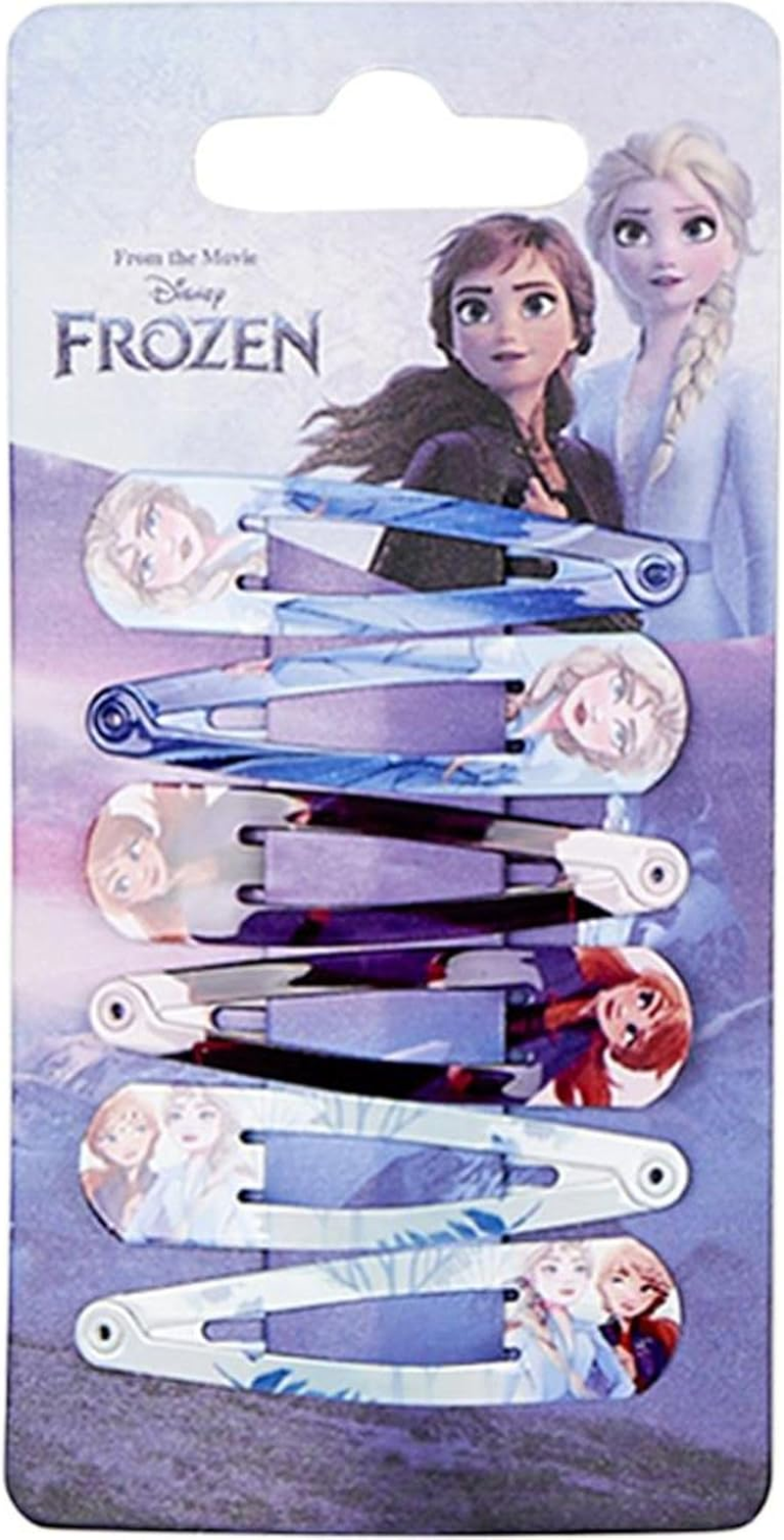 Frozen Accessory Set - 6 Hair Pins - Multicoloured - Multicomposition - Elsa and Anna Print - Original Product Designed in Spain